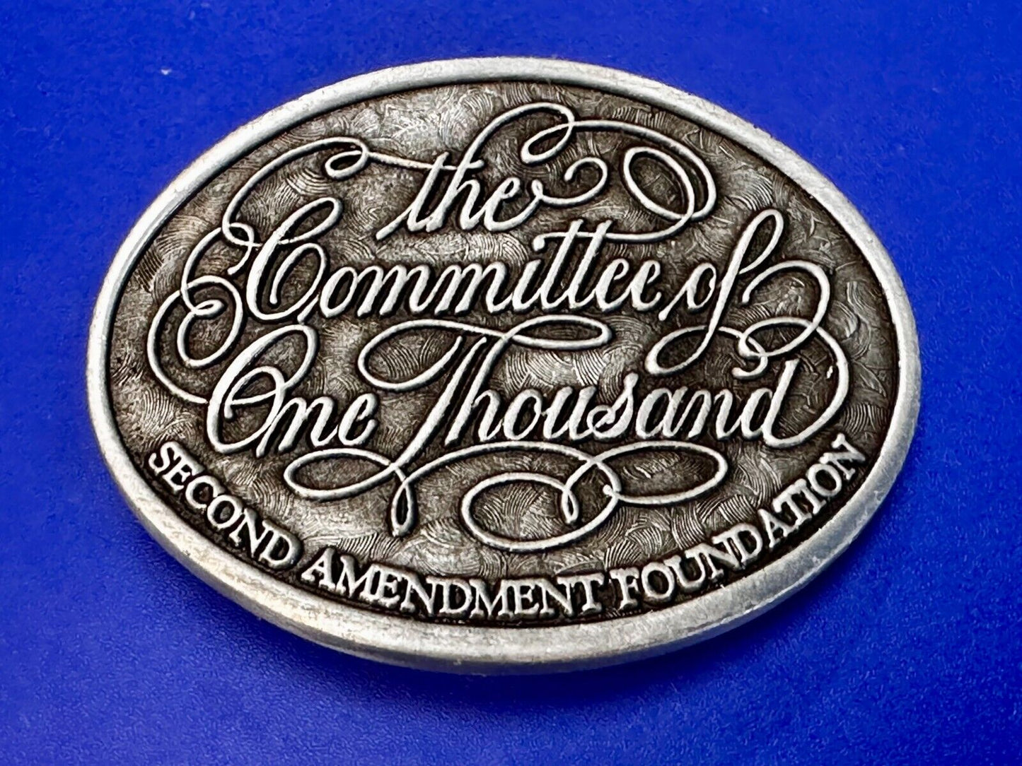 The Committee of One Thousand Second Amendment Gun Rights Foundation Belt Buckle
