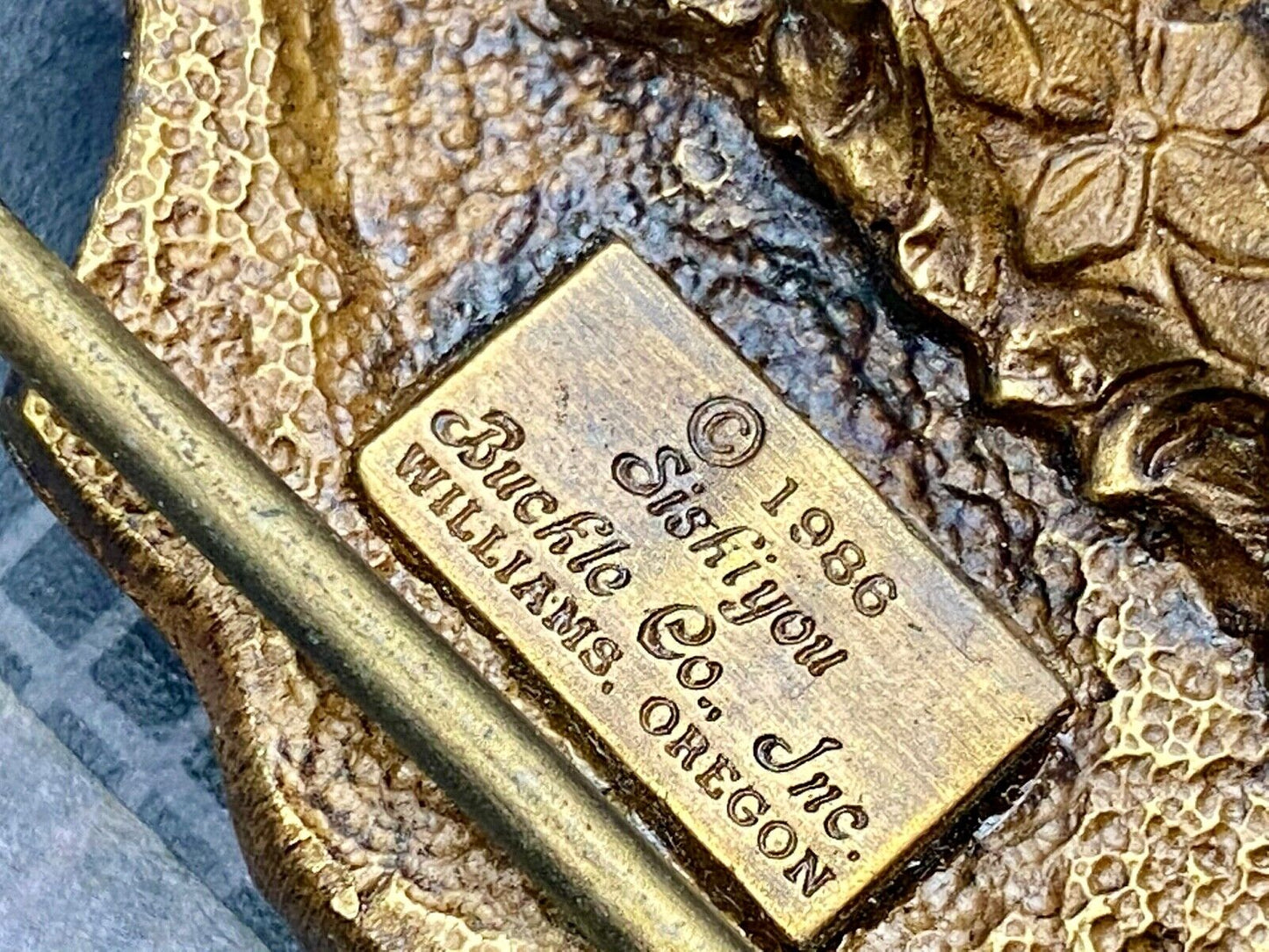 Vintage 1986 Tisco Tractor 50 years Anniversary Belt Buckle by Siskiyou