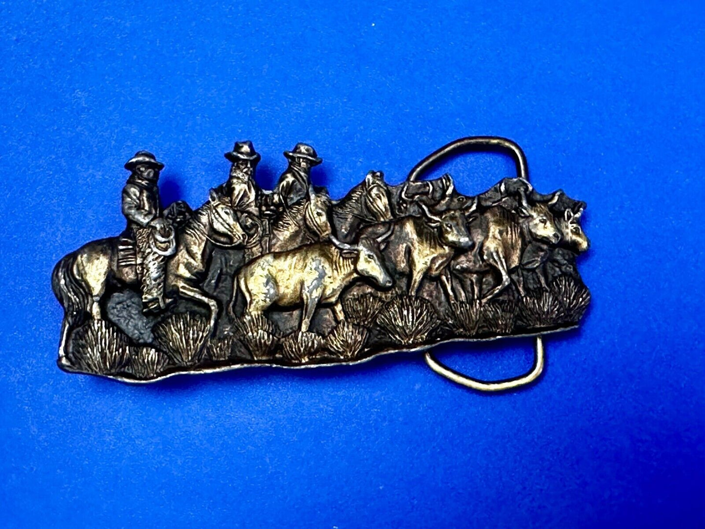 The Caddle Drive - Rodeo Cowboys Ranchers Day at Work Bergamot Belt Buckle