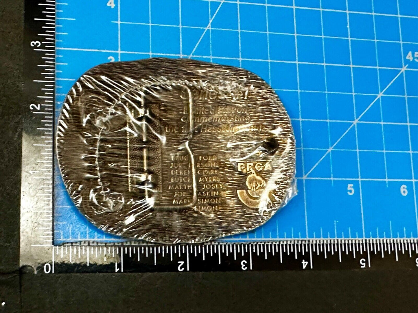 1985 Hesston Outlet Tournament RODEO NFR Vintage Commemorative NOS Belt Buckle