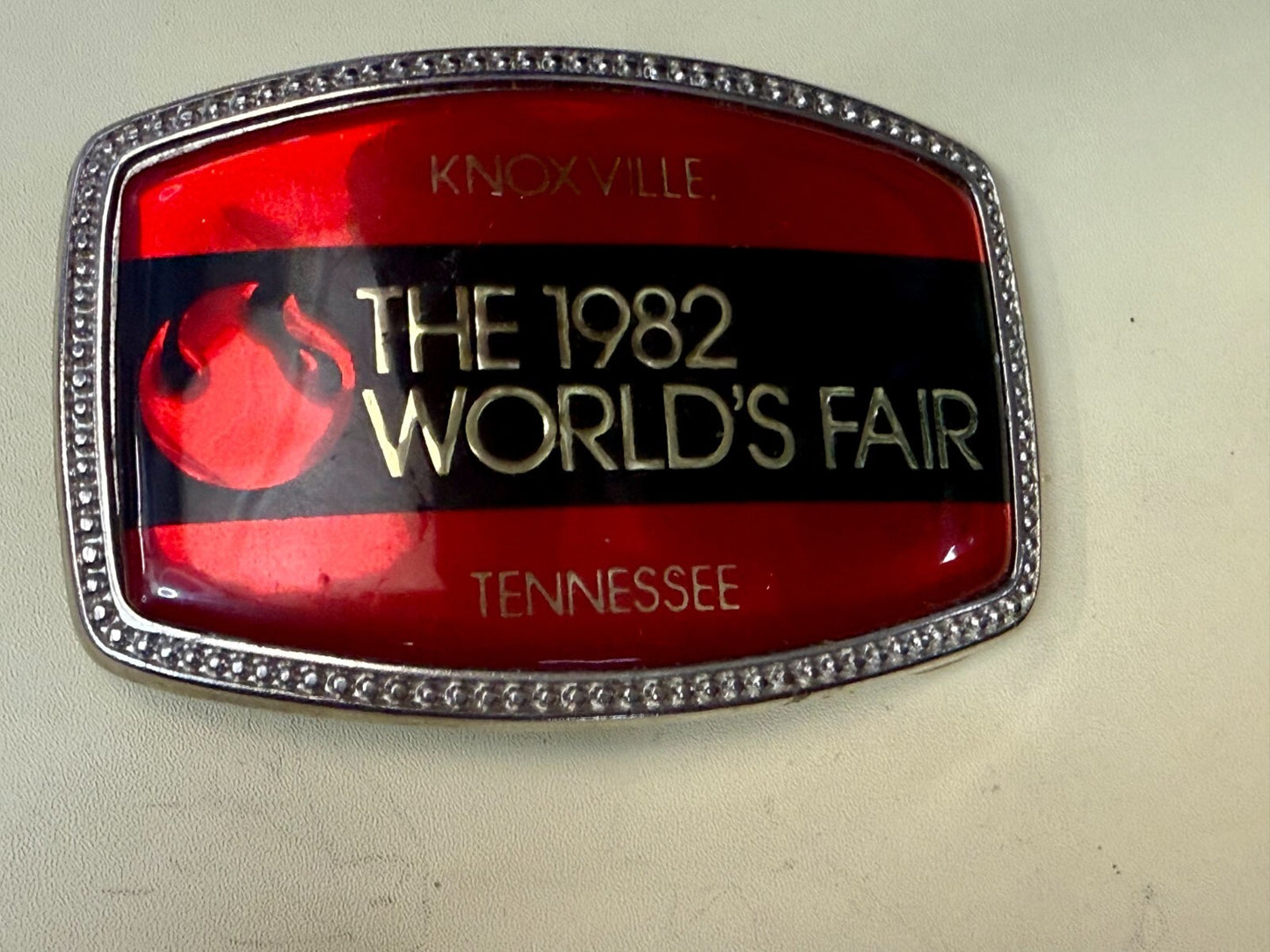 The 1982 World's Fair Knoxville Tennessee State Commemorative Belt Buckle