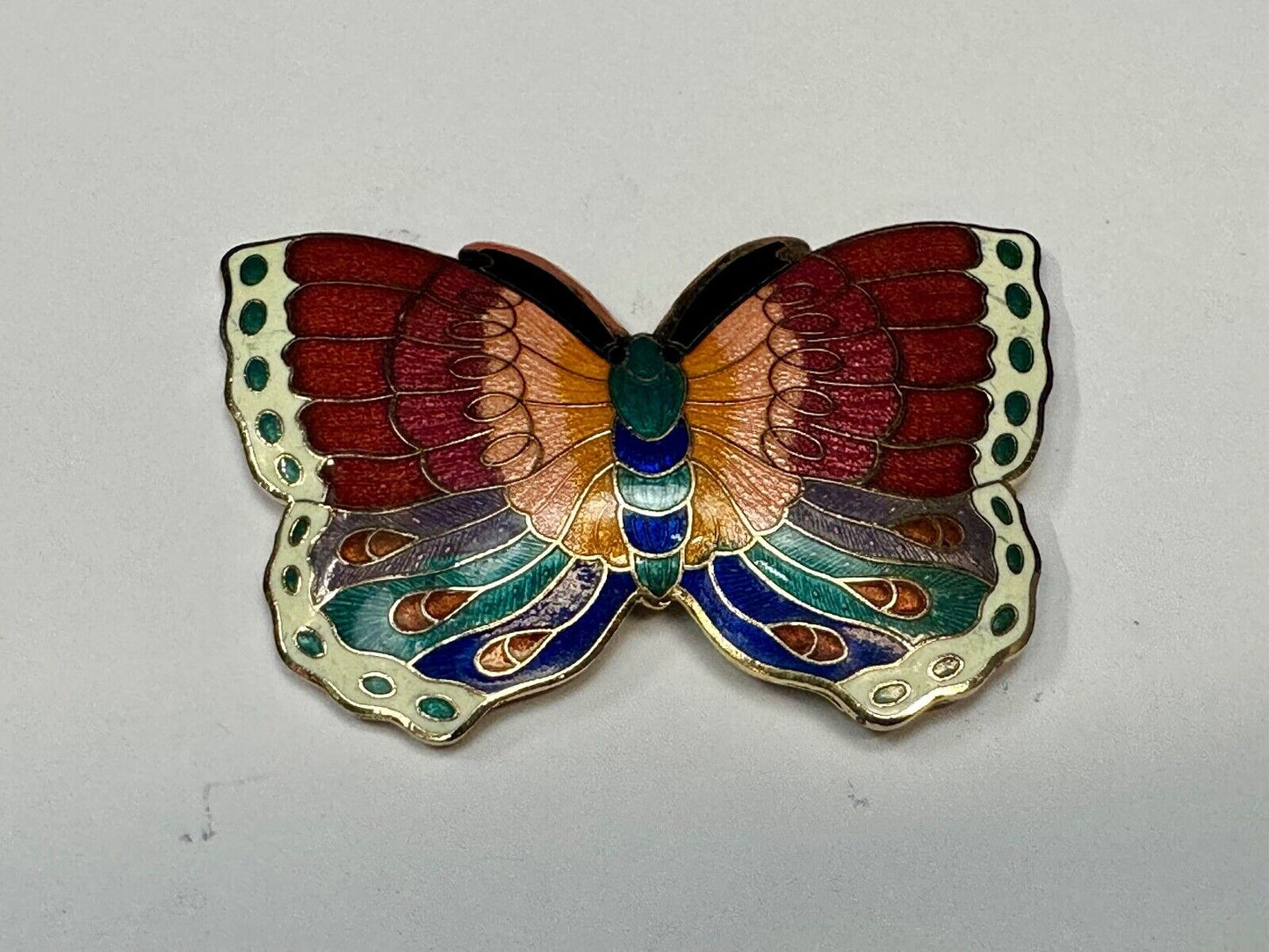 Beautiful India Inspired colorful butterfly shaped belt slide scarf clip