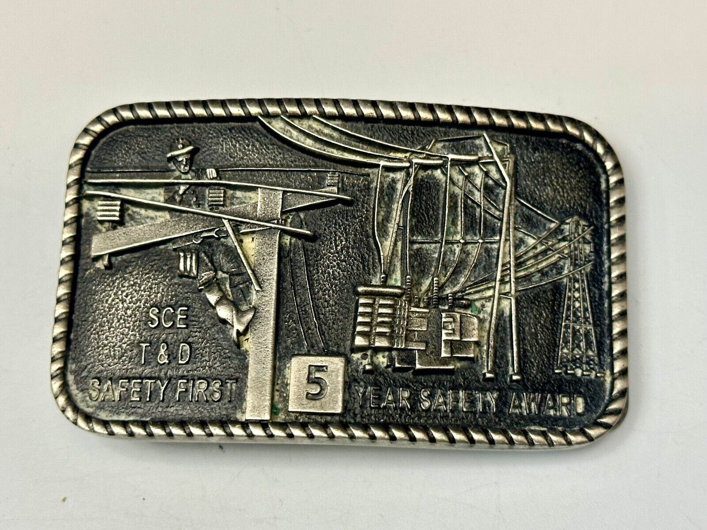 Belt Buckle SCD Pole Climber Safety award Belt Buckle