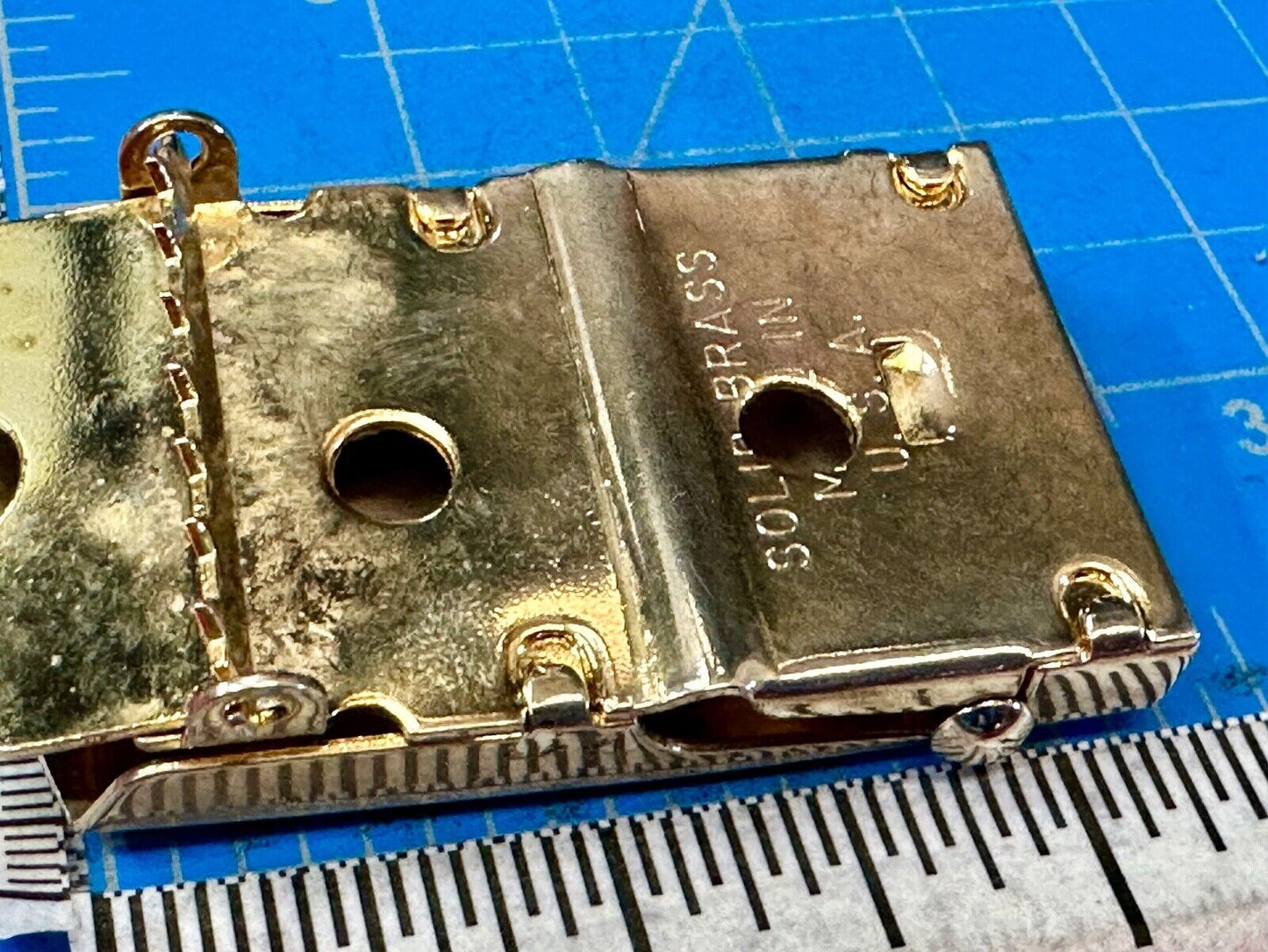 USS Gettysburg CG-64 Ticonderoga-class battleship solid brass belt buckle