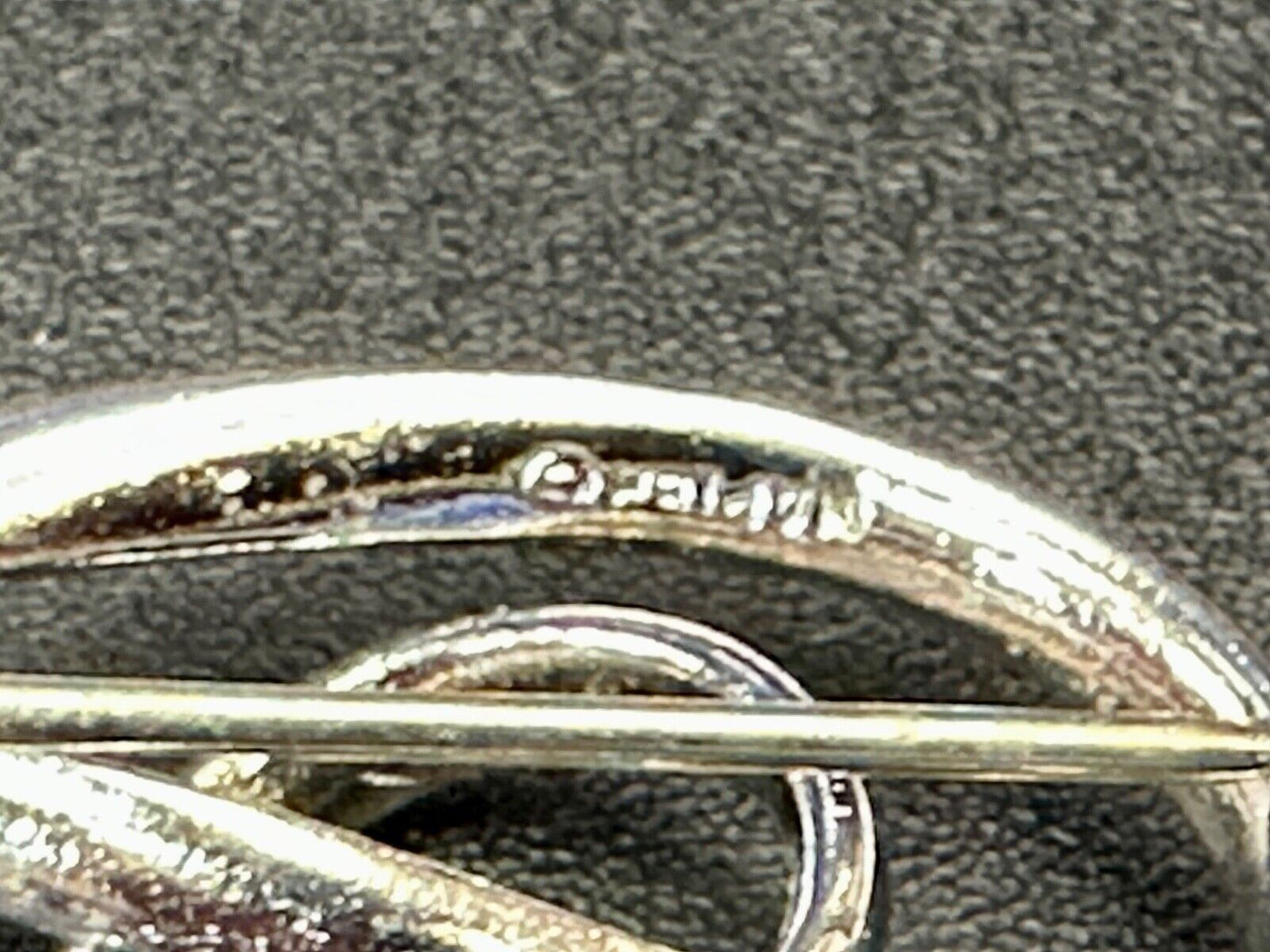 Treble clef music theme signed vintage brooch pin from estate find