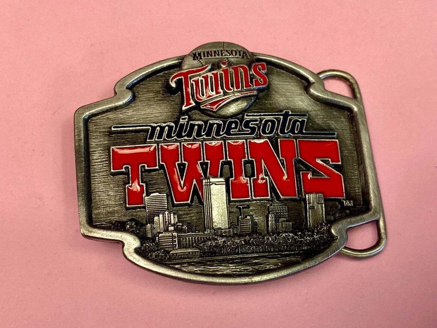 Vintage 1999 Minnesota Twins Belt Buckle Mlb Baseball Team - Ultimate Fan Gift!