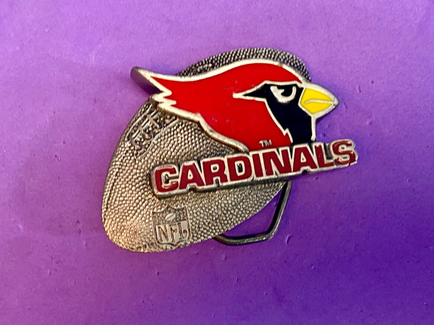 Vintage 1994 Phoenix Arizona Cardinals Nfl Sports Football Team Belt Buckle
