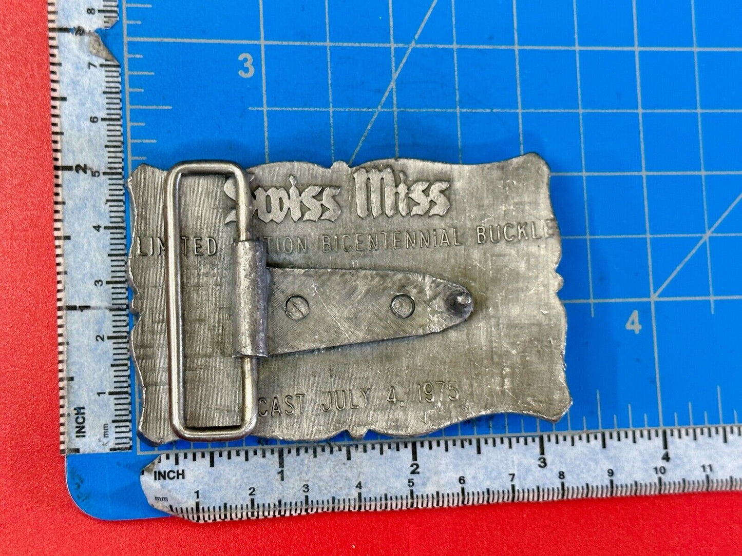 Swiss Miss Patriotic American Eagle 200 year Bicentennial Pride belt buckle