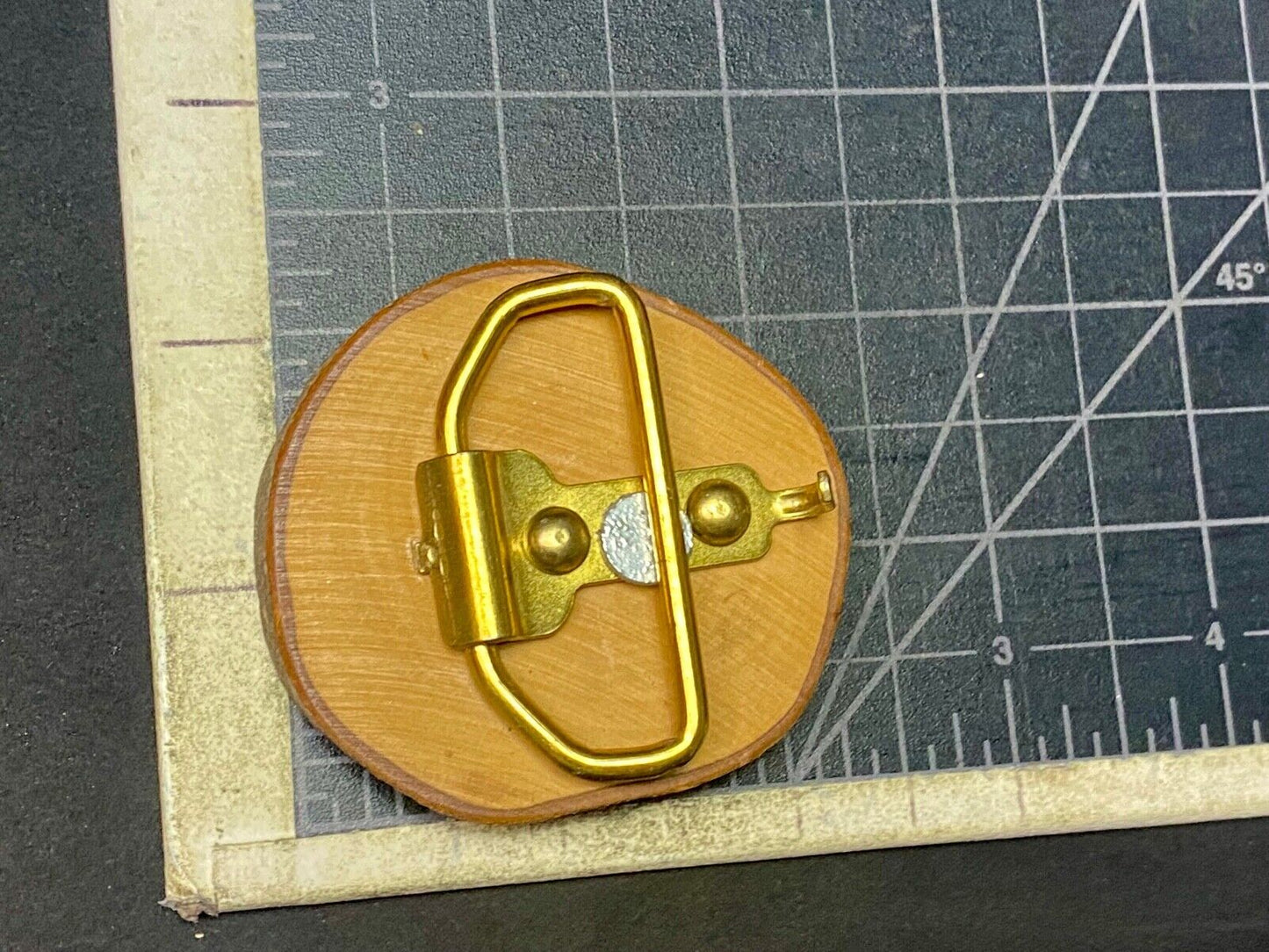 The Great Elk - Carving In Natural Wood Artisan Belt Buckle