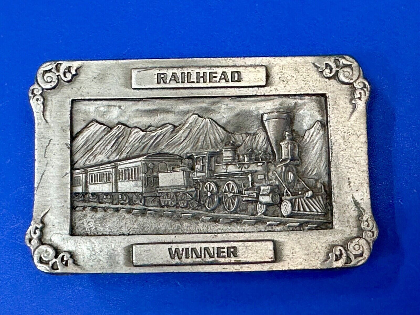 Train RR Railhead Winner ARIZONA COWBOY SHOOTERS ASSOCIATION BELT BUCKLE