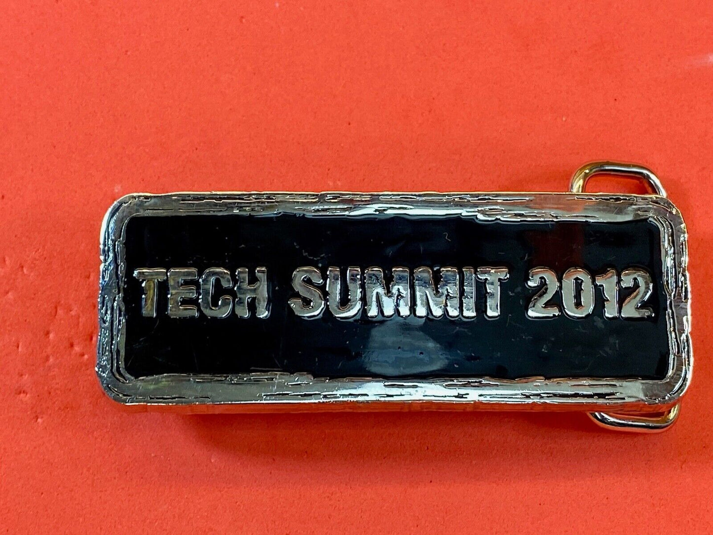 Technology Tech Summit convention advertisement 2012 belt buckle by pinpros