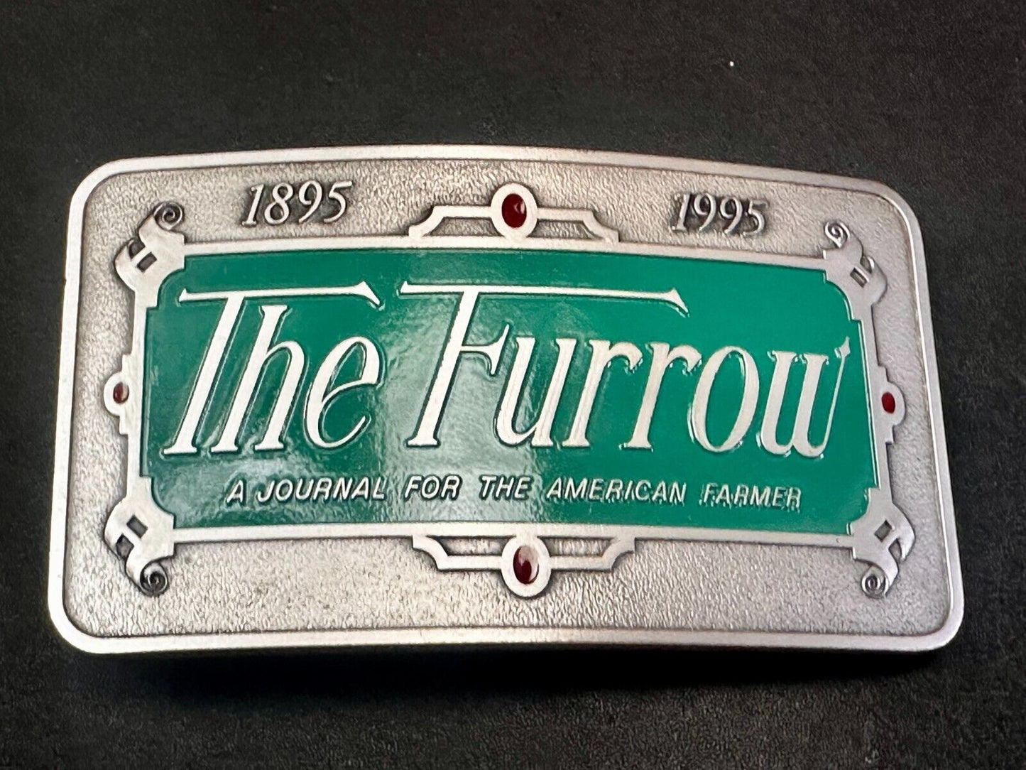 The Furrow A Journal For The American Farmer VTG 1995 NOS John Deere Belt Buckle