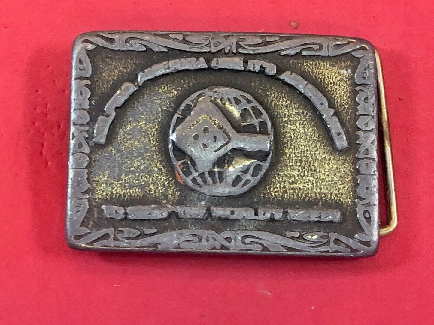 Vintage CD Hit industry company promotional belt buckle