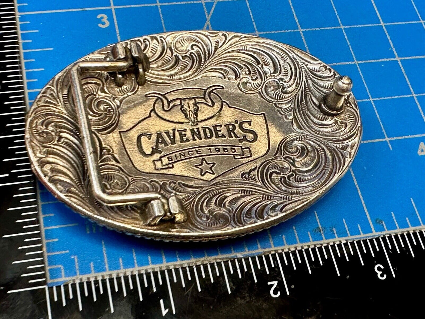 Vintage Cavender's Western Wear Cavenders Cowboy Belt Buckle “Since 1965”