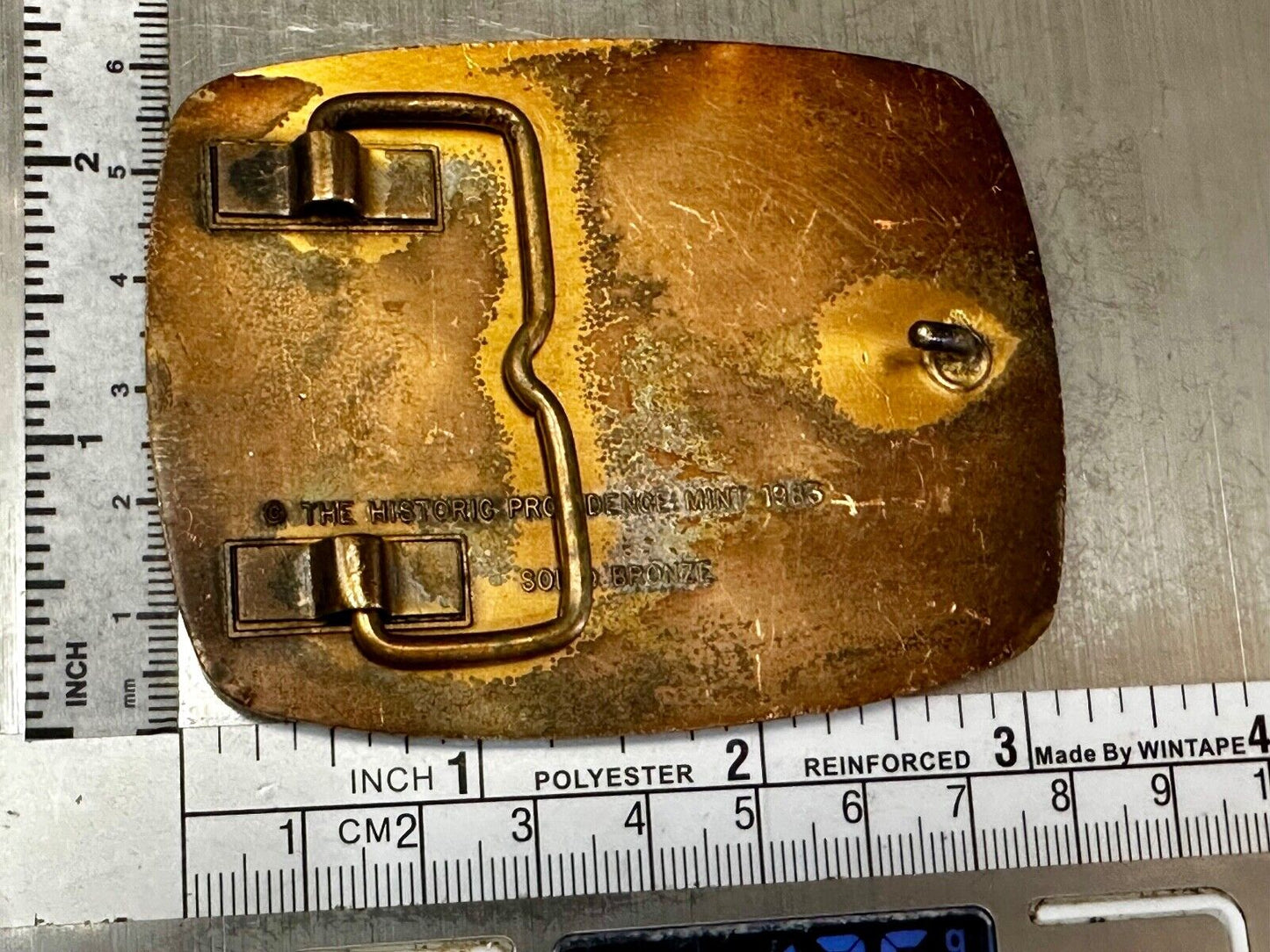 The Americas Cup 25th Defense Solid Bronze Historic Providence Mint Belt Buckle