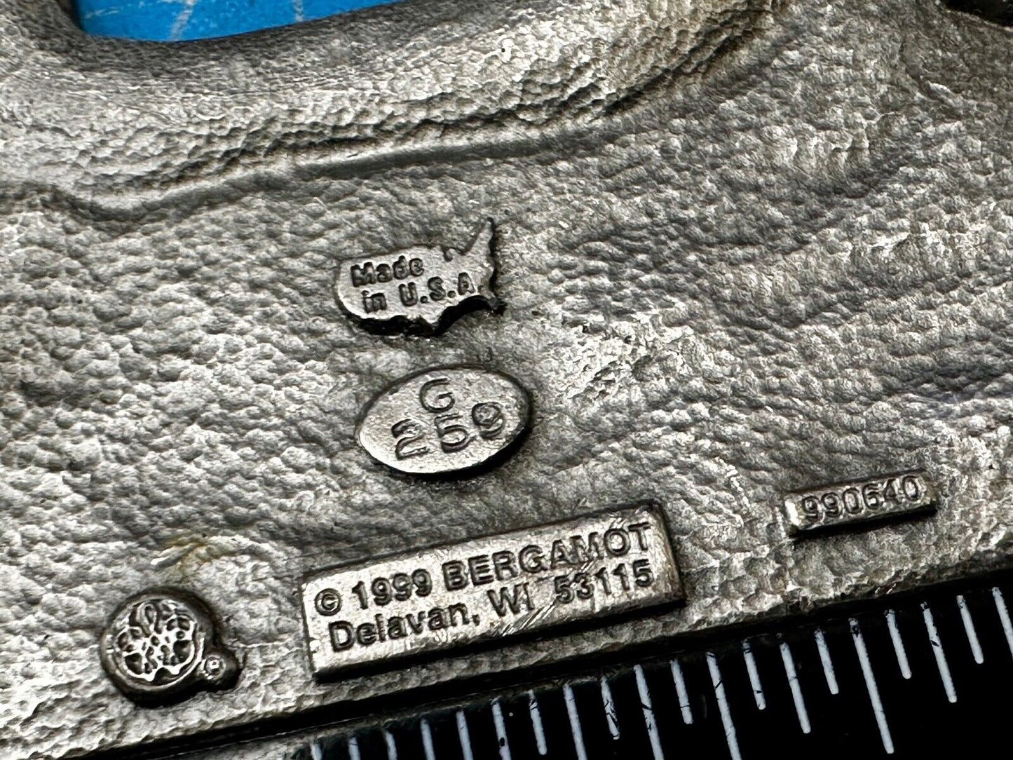 Vintage 1999 Bergamot "Got Beer?" Bottle Opener Belt Pewter Buckle Made in USA