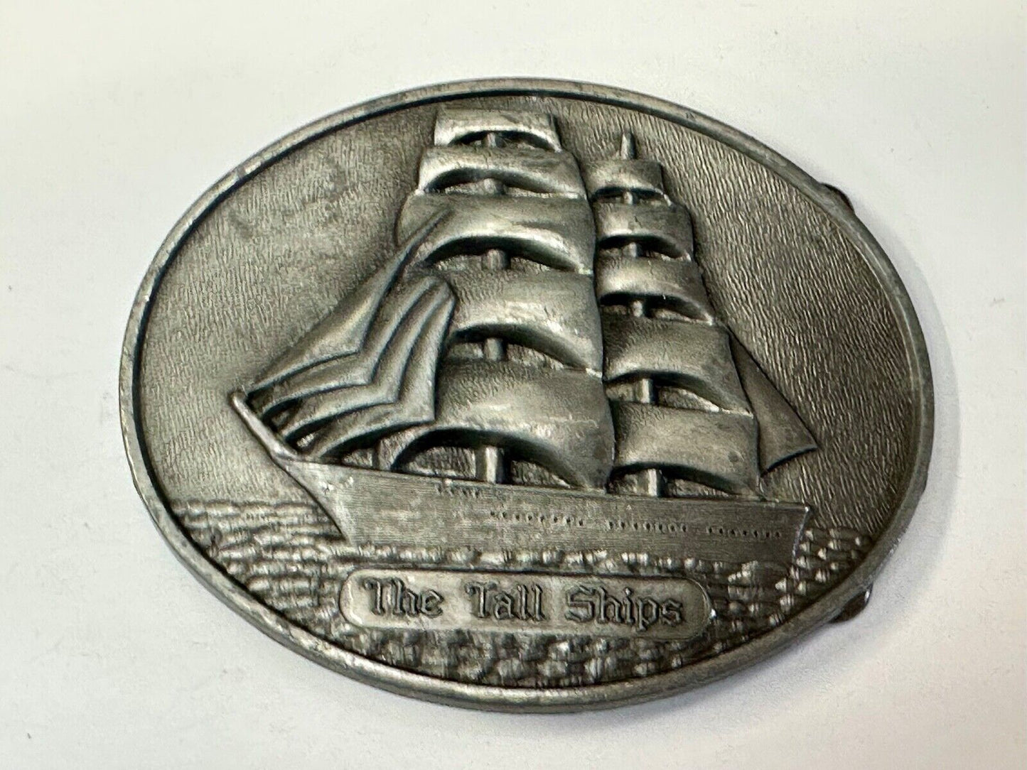 The Tall Ships Sailing Ship Boat Clipper Schooner Yacht Vintage belt buckle