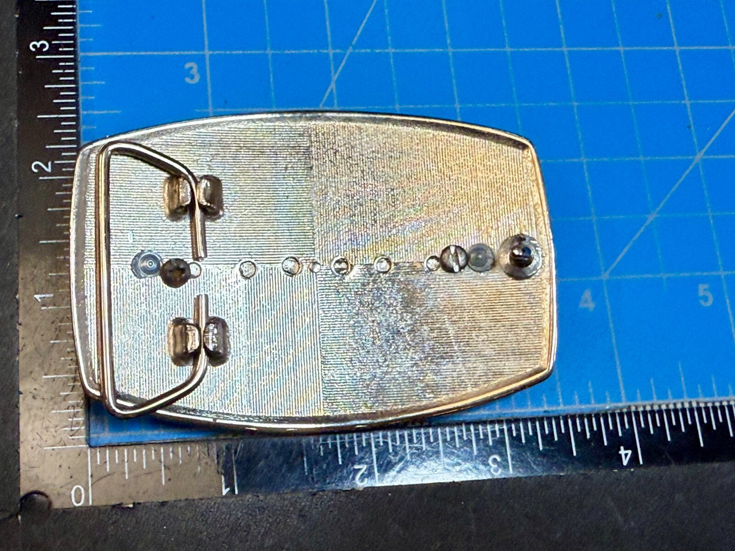 Vietnam Vet In Recovery Patriotic American Usa Gold Tone Belt Buckle