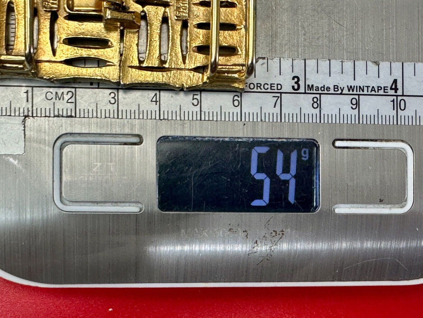 Bamboo Squares Two piece interconnecting vintage belt buckle by Mimi Di N
