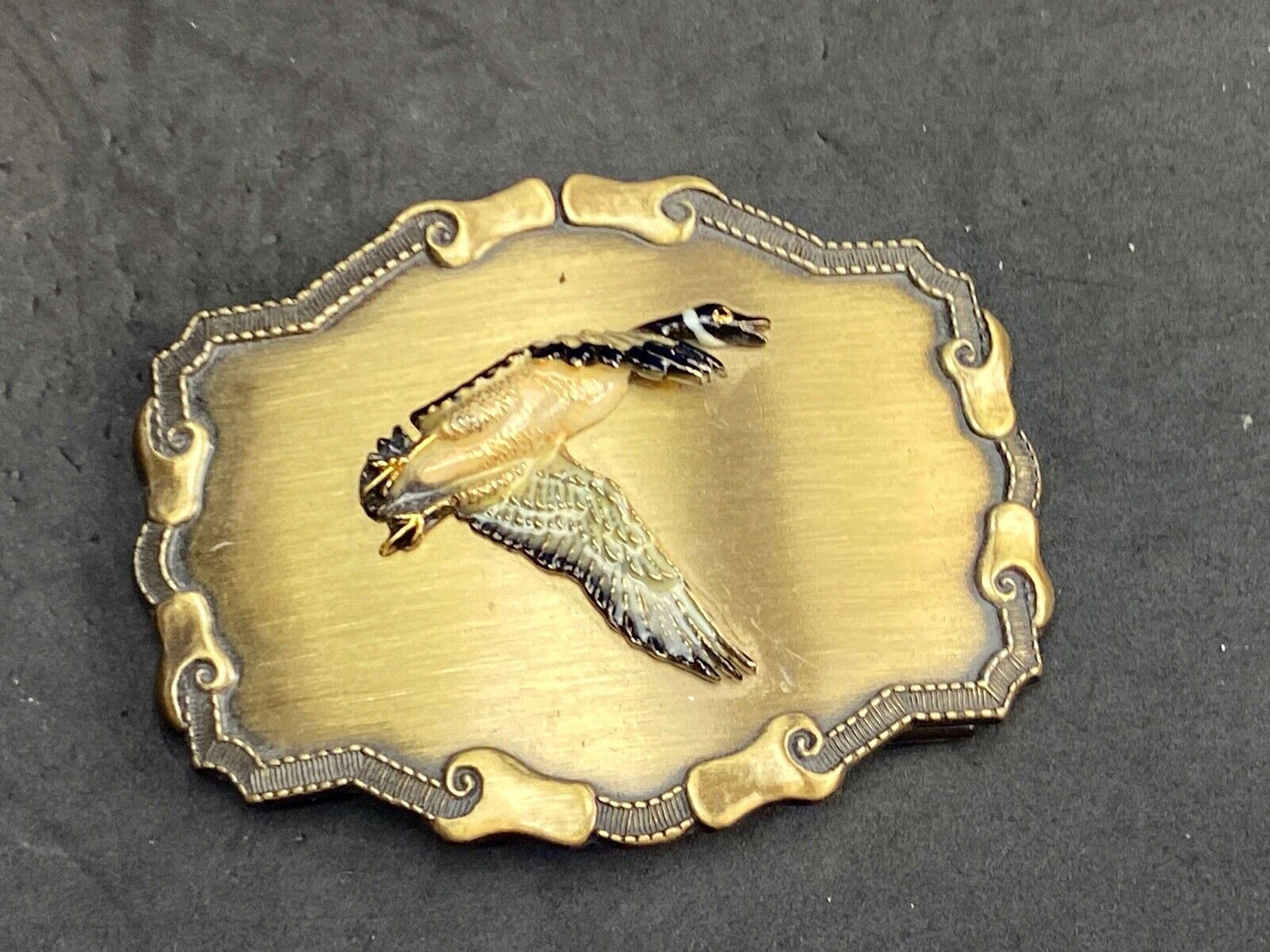 Vintage American Eagle? Grouse? Belt Buckle by Raintree Buckles & Jewelry Inc