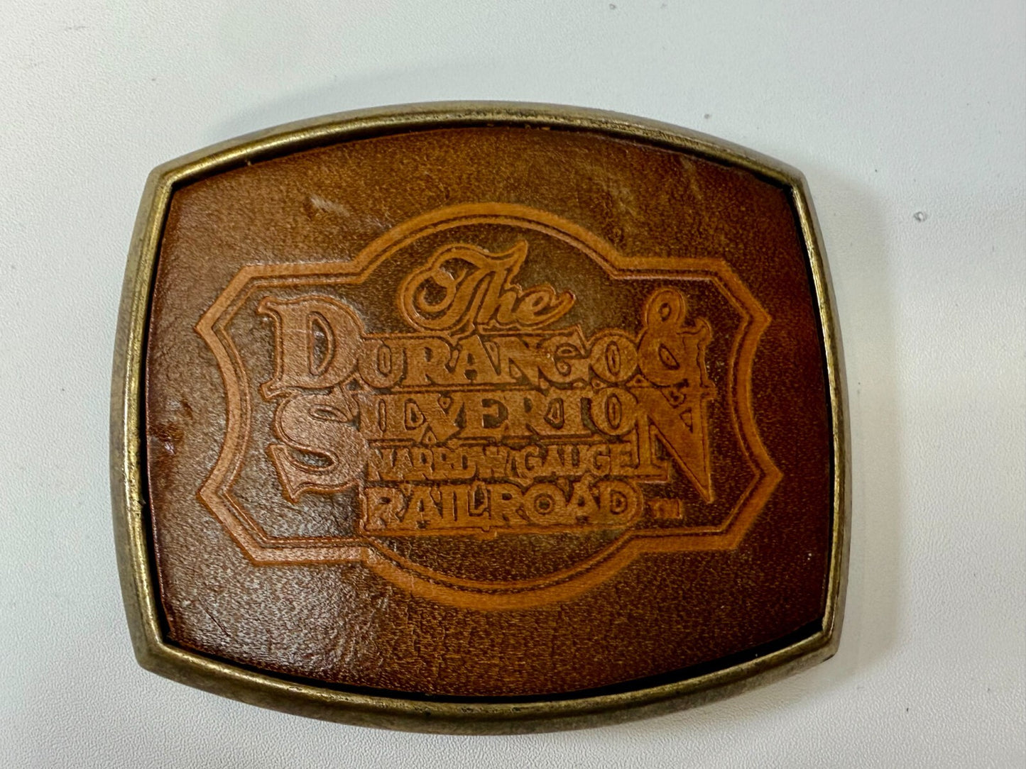 The Durango -Silverton Narrow Gauge Railroad Historic Railway Belt Buckle el Cid