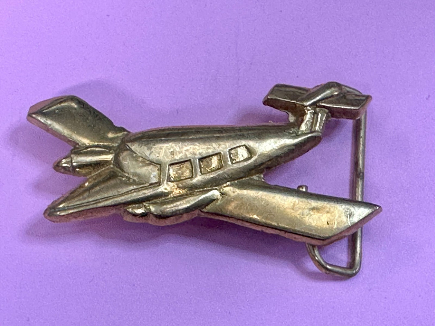 Beechcraft King AirPlane Aircraft Figural Private Pilot Cessna Belt Buckle