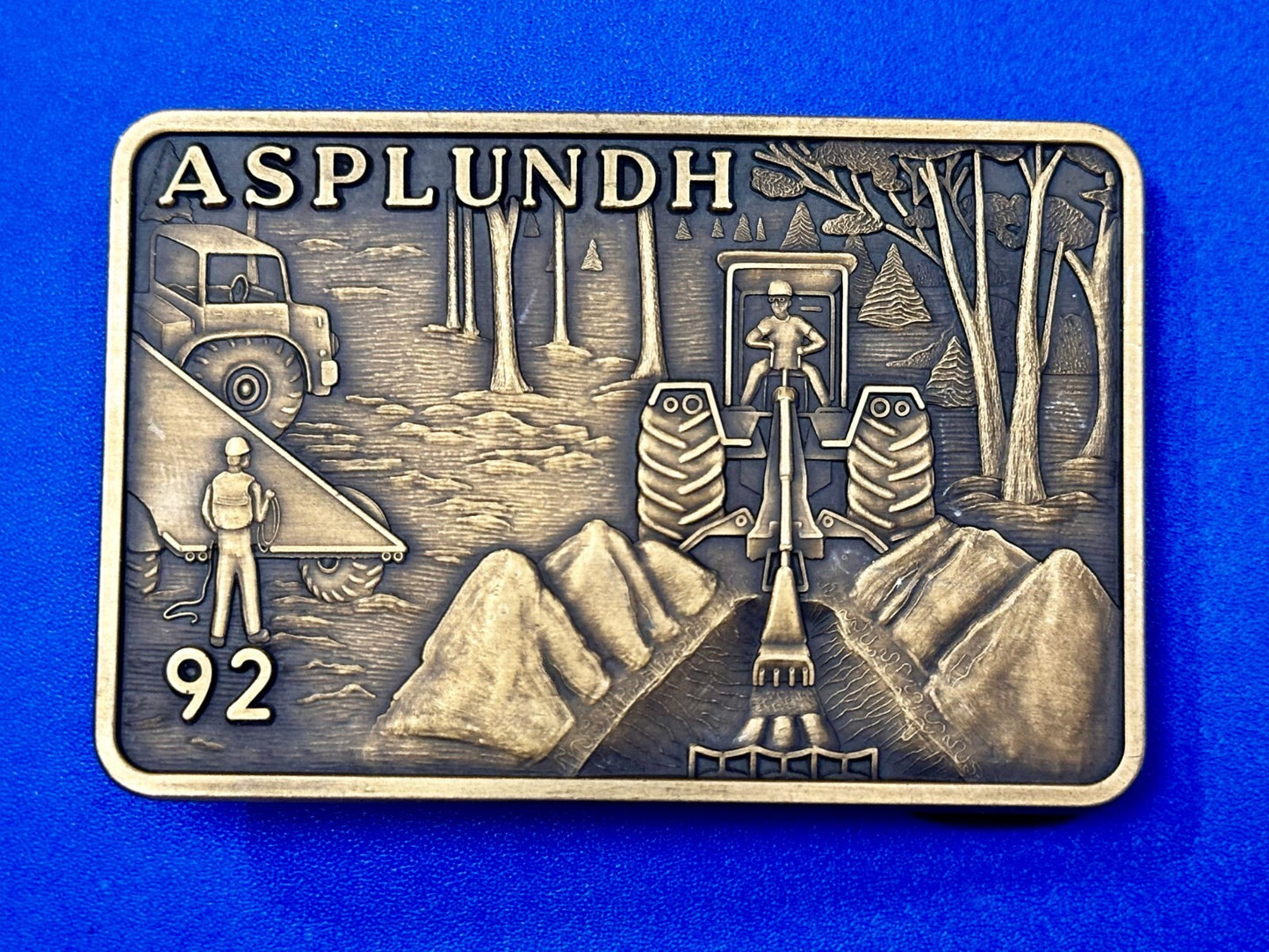 Asplundh Safety Excellence Award 1992 Limited Edition Gold Color Belt Buckle