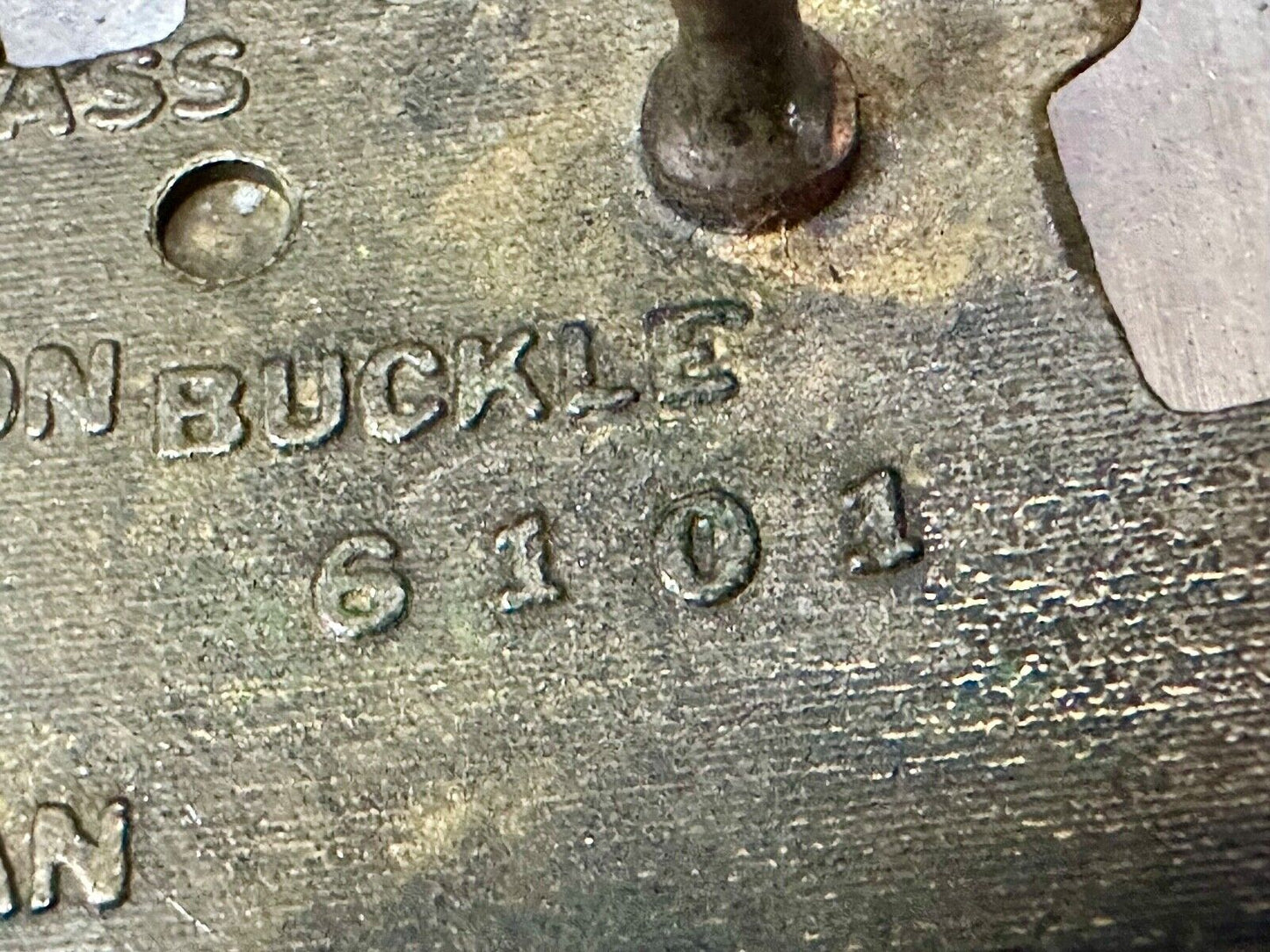 Train Rail Road Steam Engine vintage 1978 solid brass Baron Buckles belt buckle