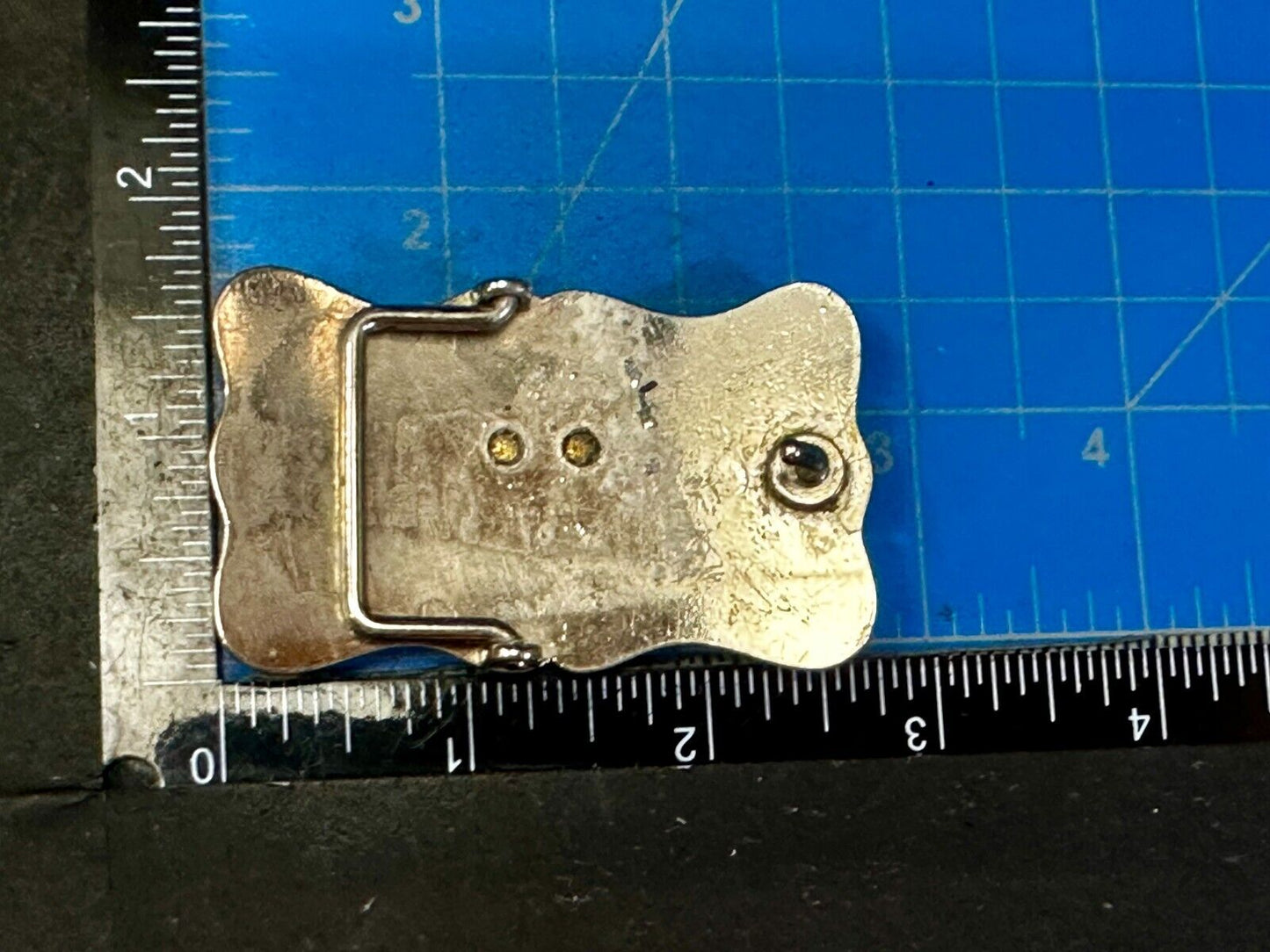Vintage Cowboy Saddle Bronc small Cowgirls western belt buckle