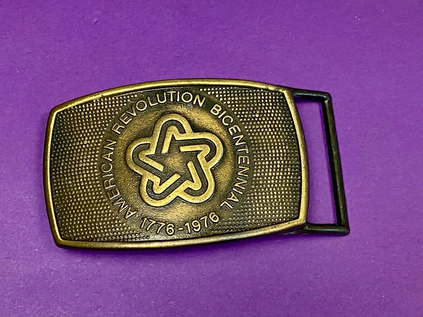 The Spirit Of 76' Usa America Revolution Bicentennial Patriotic Belt Buckle