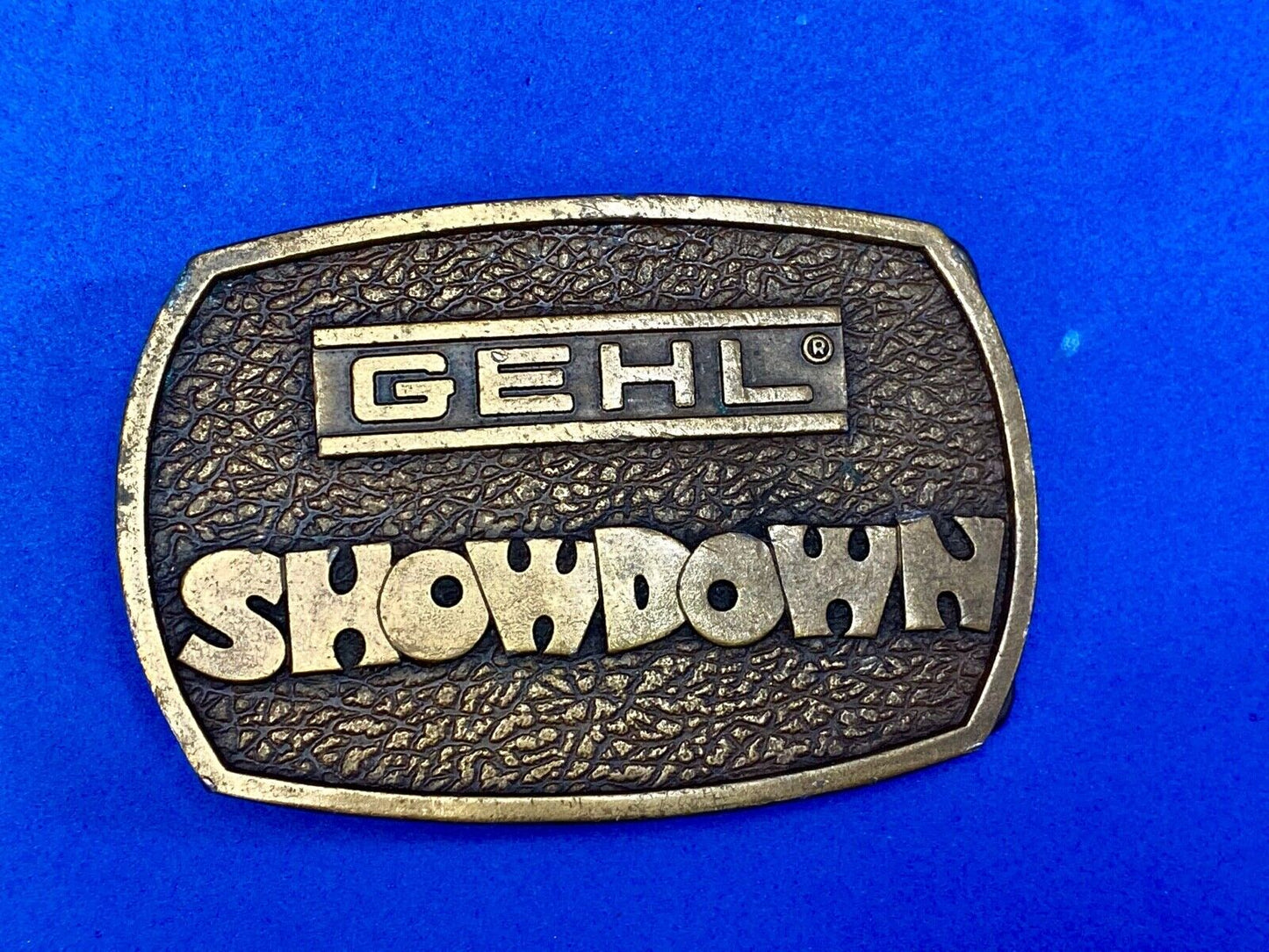 Vintage 1976 - Gehl Showdown - Skid Steer Loader Baler - Co Belt Buckle