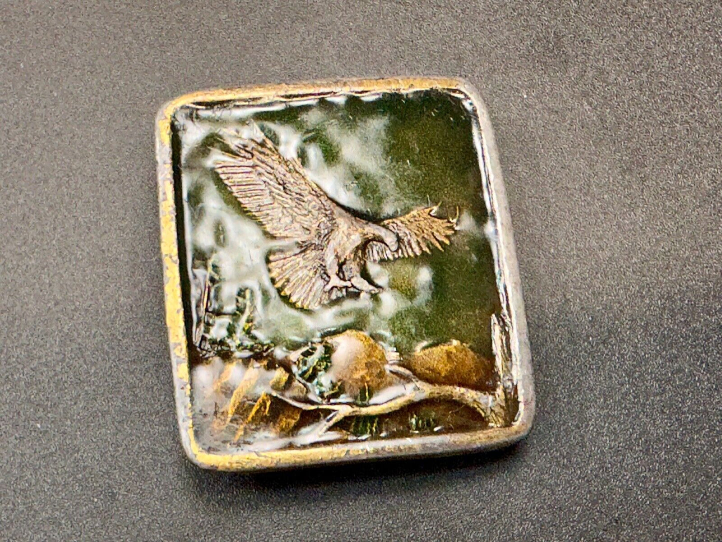 Bald Eagle Commemorative Large Sea Bird Indiana Metal Craft 1972 Belt Buckle