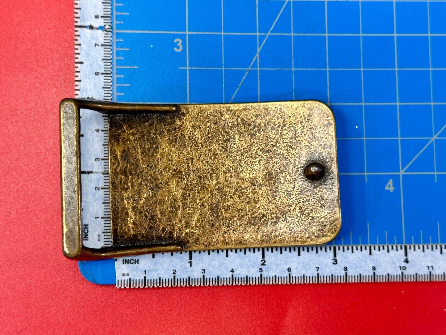 Army Re-up Ft Jackson SC Victory starts here leather & brass tone belt buckle