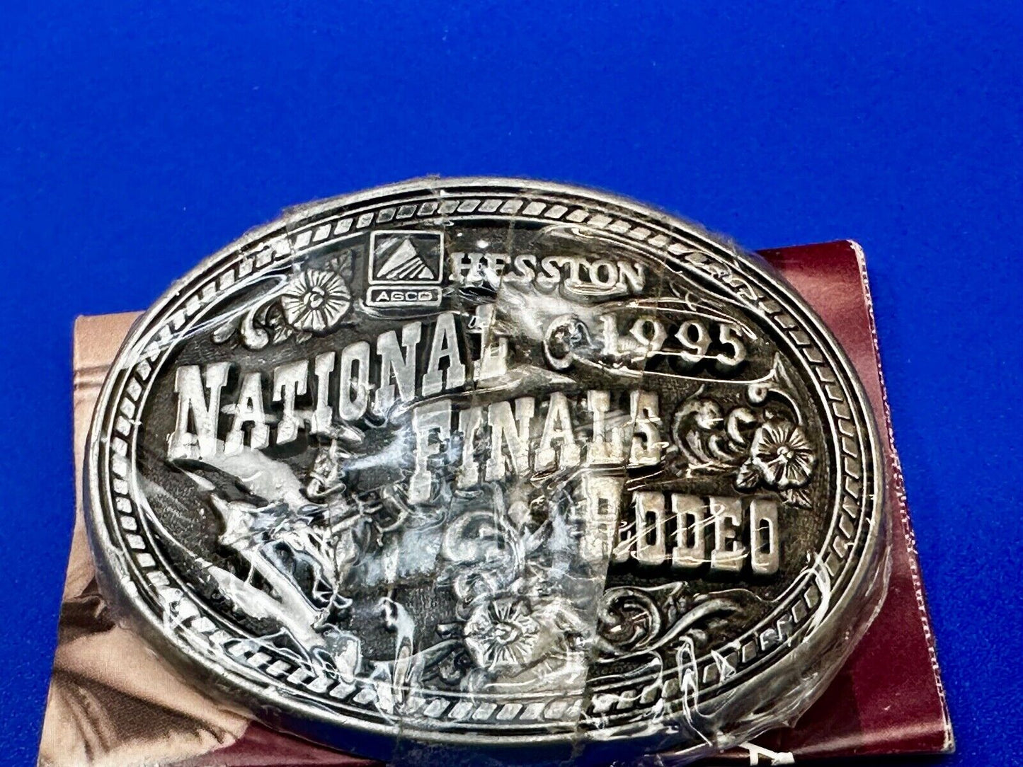 1995 NFR National Finals Rodeo NOS Youth Size Western Belt Buckle