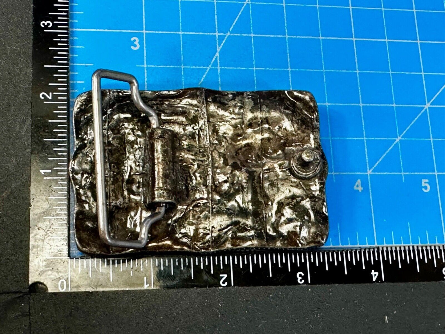 Bighorn Ram Mountain Goat Sheep Wildlife Scene Vintage Hand Cast? Belt Buckle