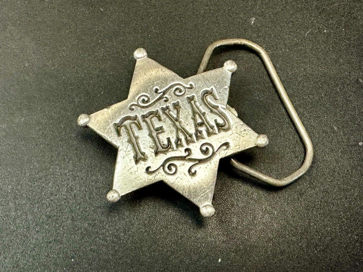 Texas Ranger Star Badge Shaped Vintage 1981 - The Great American Belt Buckle Co