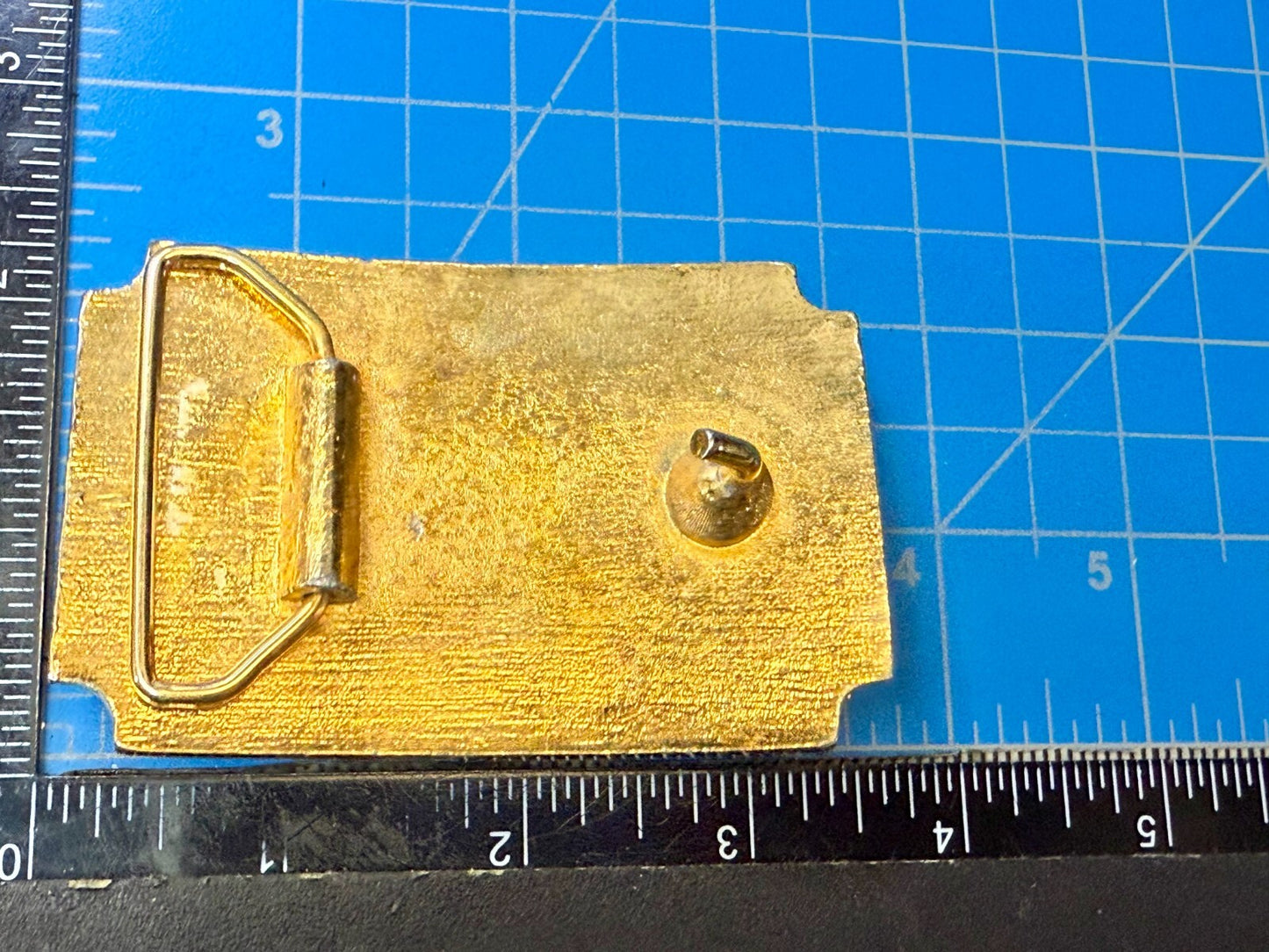 Bicentennial Spirit of America 1776-1976 Gold Color Commemorative Belt Buckle