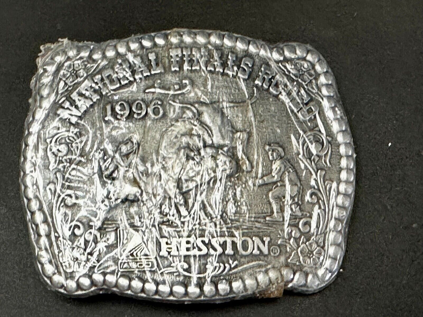 1987 National Finals Rodeo NFR Cowboy Western NOS Belt Buckle in wrap