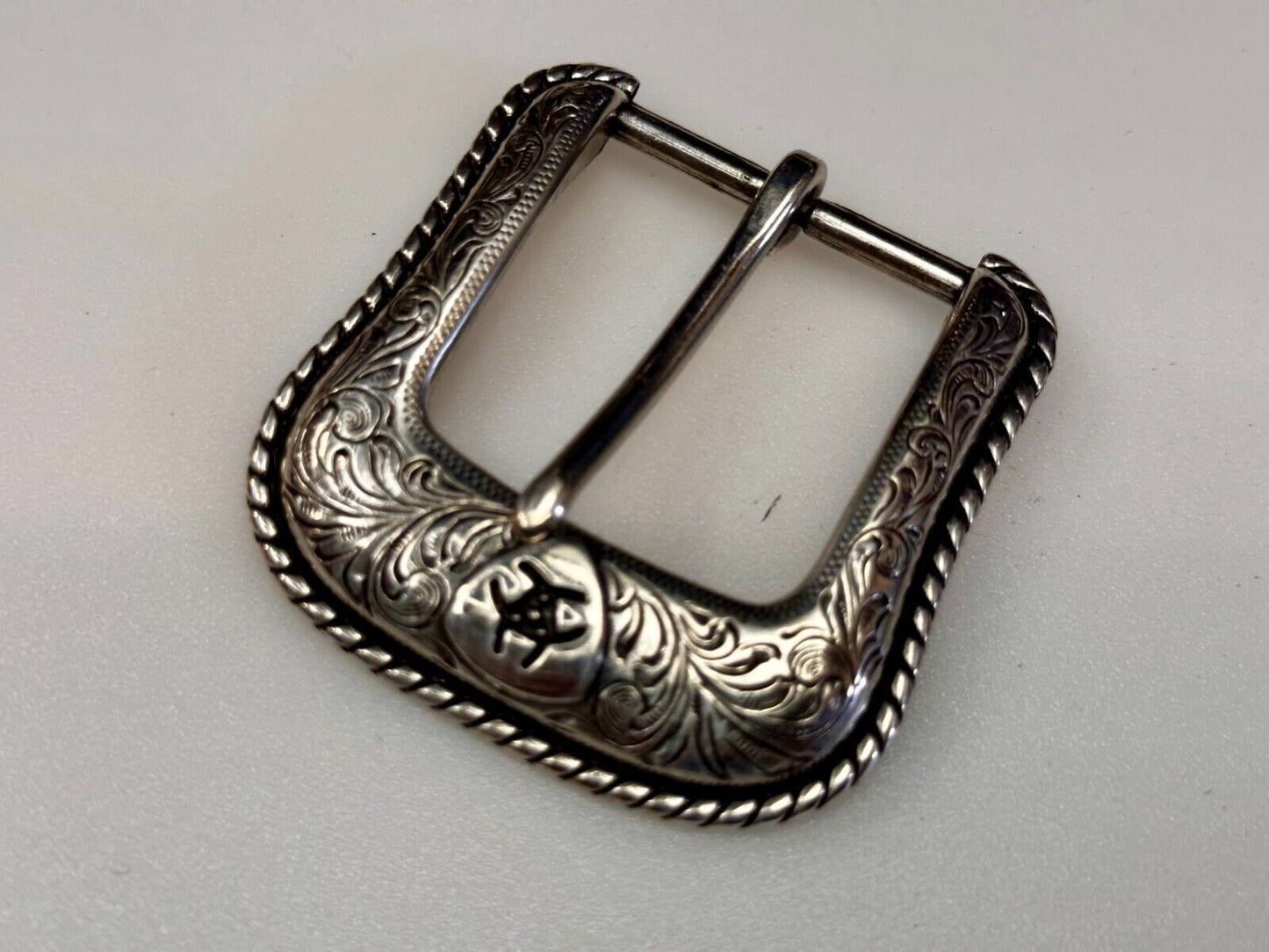 ARIAT Silver Belt Buckle A2108 Ranger Style Replacement Western Belt Buckle