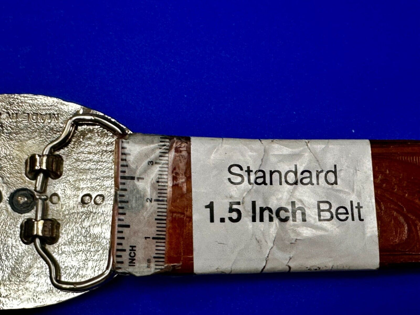 Texas Longhorn Steer Bull Cow Skull Reflective Oval Two Tone Vintage Belt Buckle