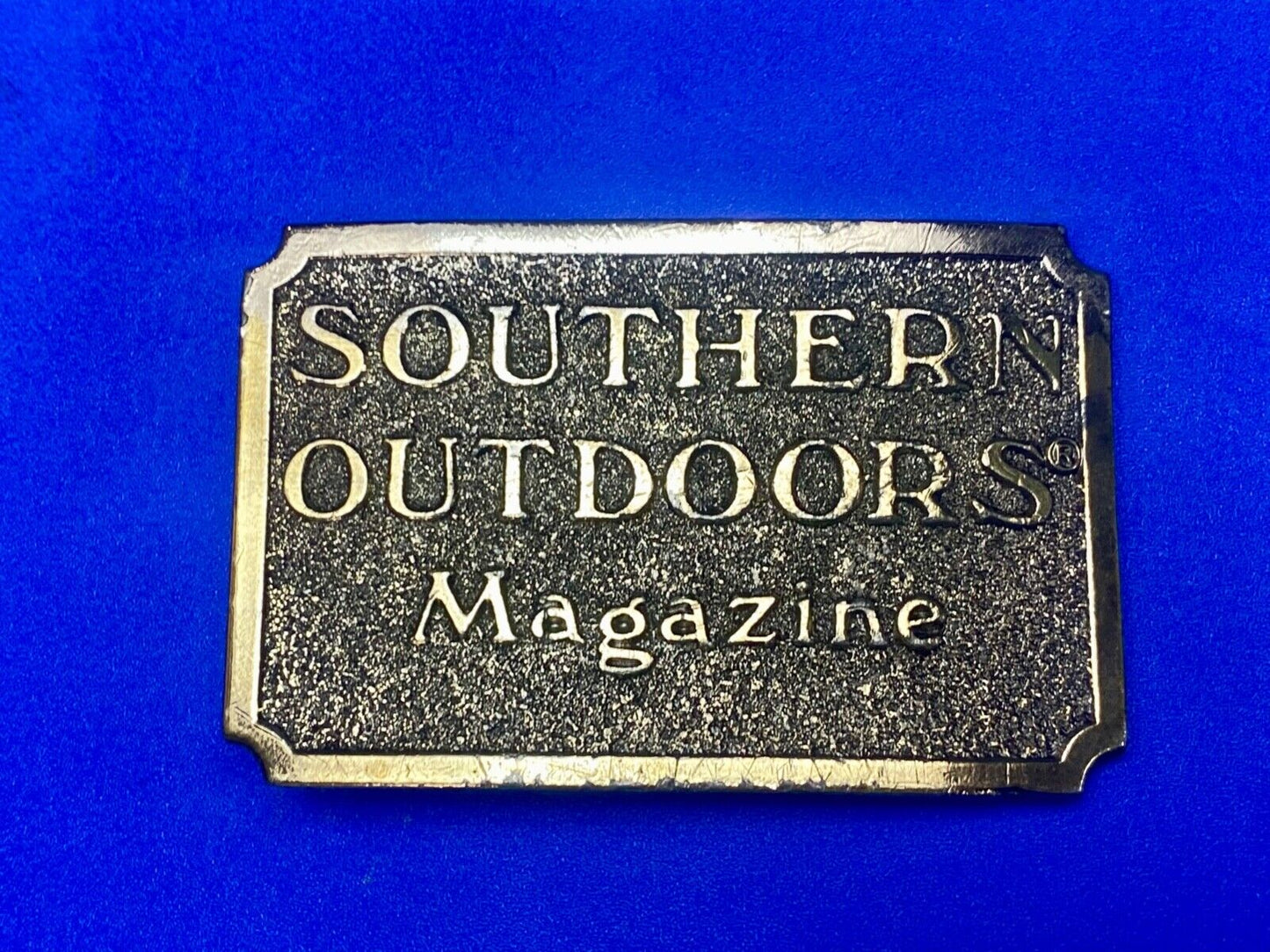 Vintage 1982 **SOUTHERN OUTDOORS MAGAZINE** COMMEMORATIVE BUCKLE