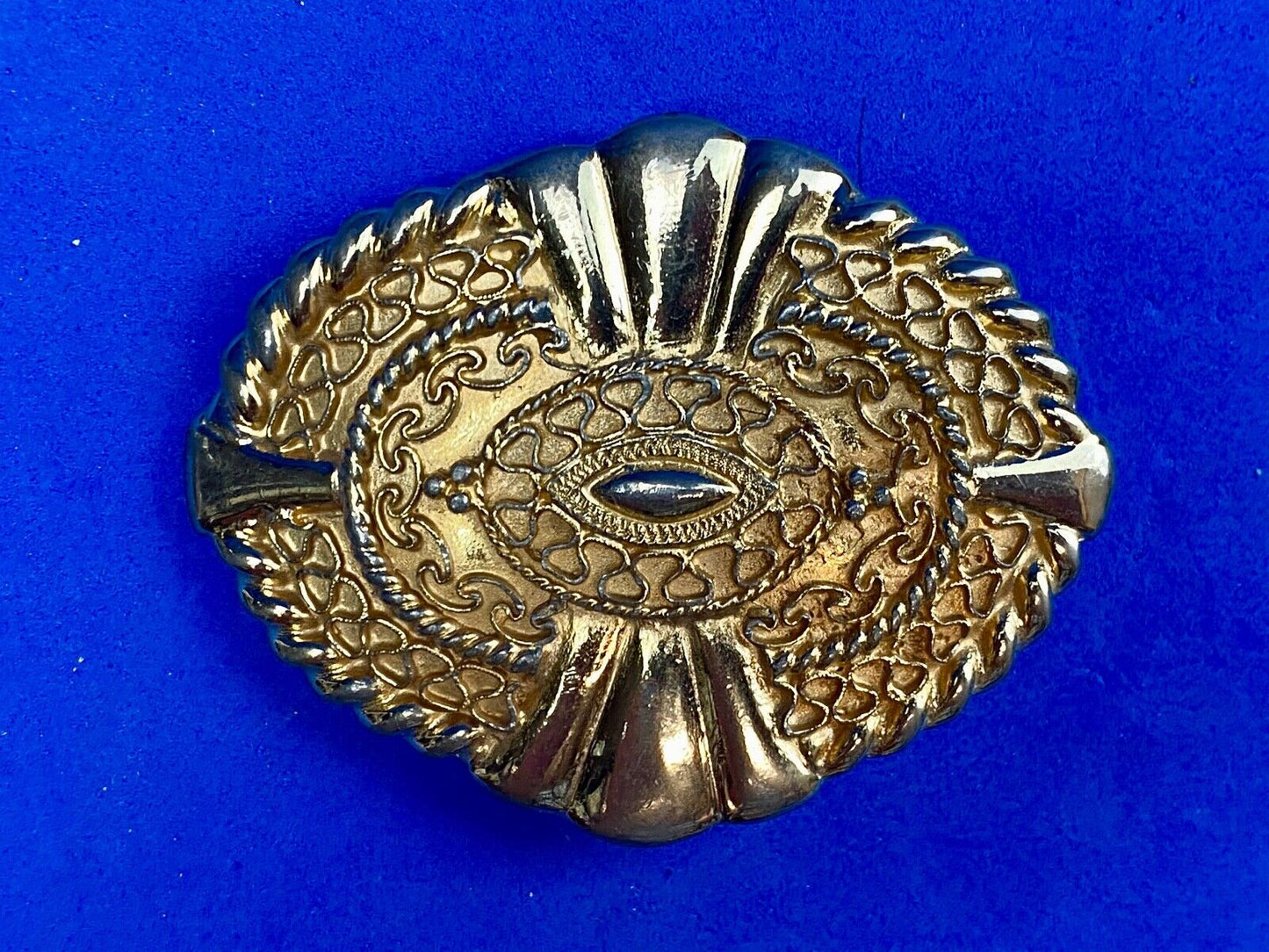 Vintage 80s Designer Gay Boyer New York Braided Belt buckle