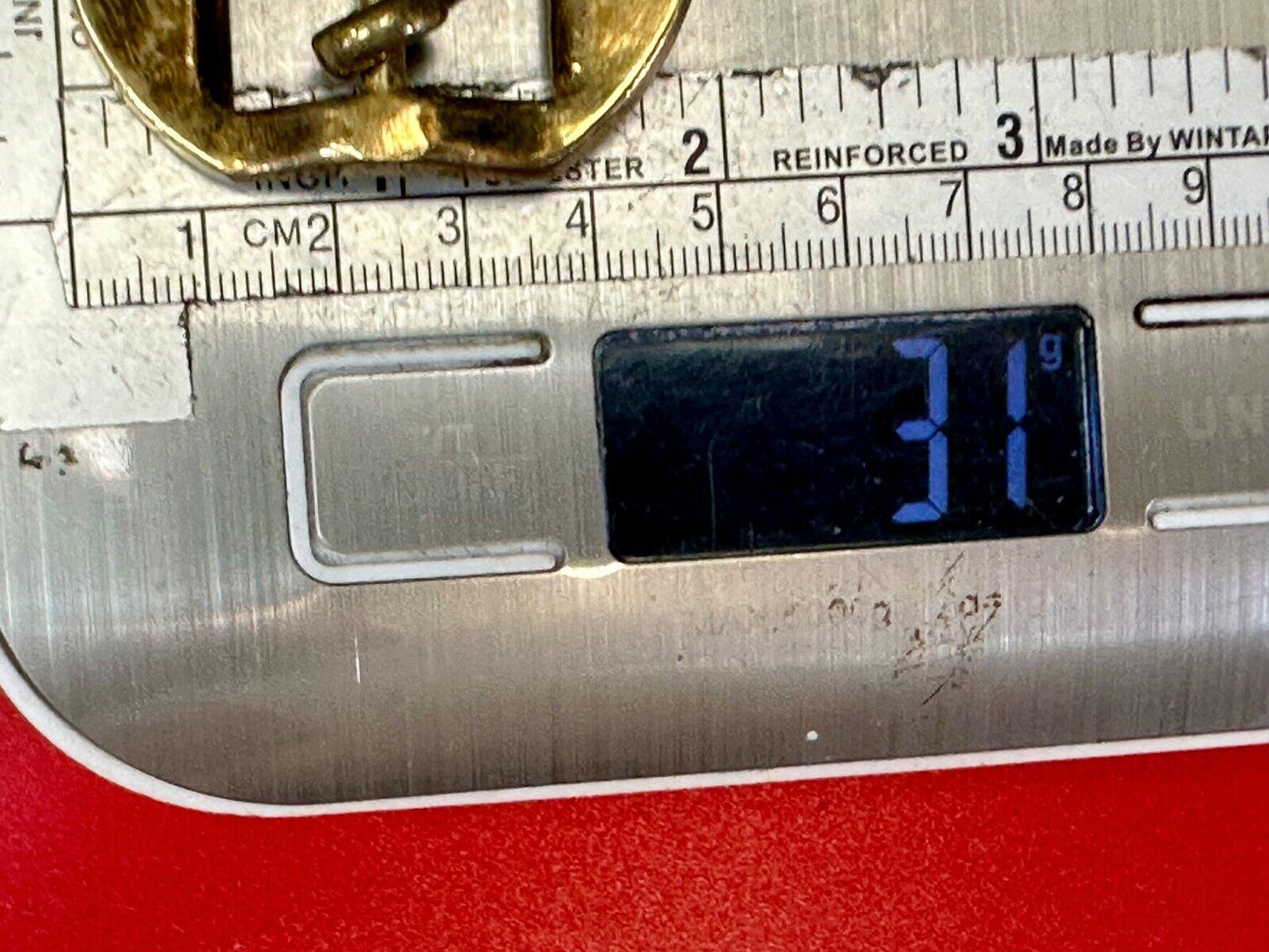 Unique Strange Shape! 103 / 30 2? raised round replacement belt buckle