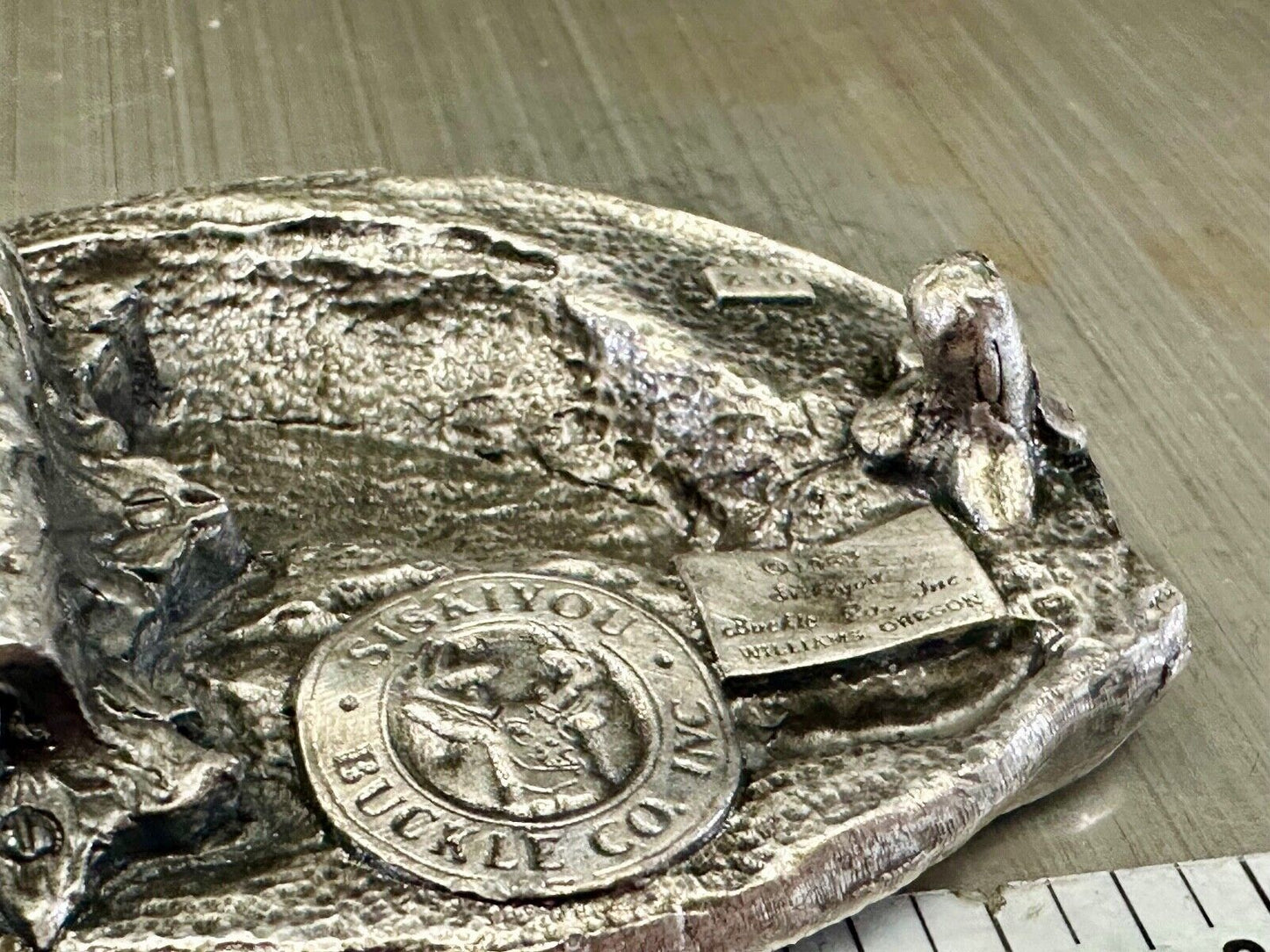 Vintage 1983 Cowboys Horse Lovers spurs siskiyou RARE belt buckle