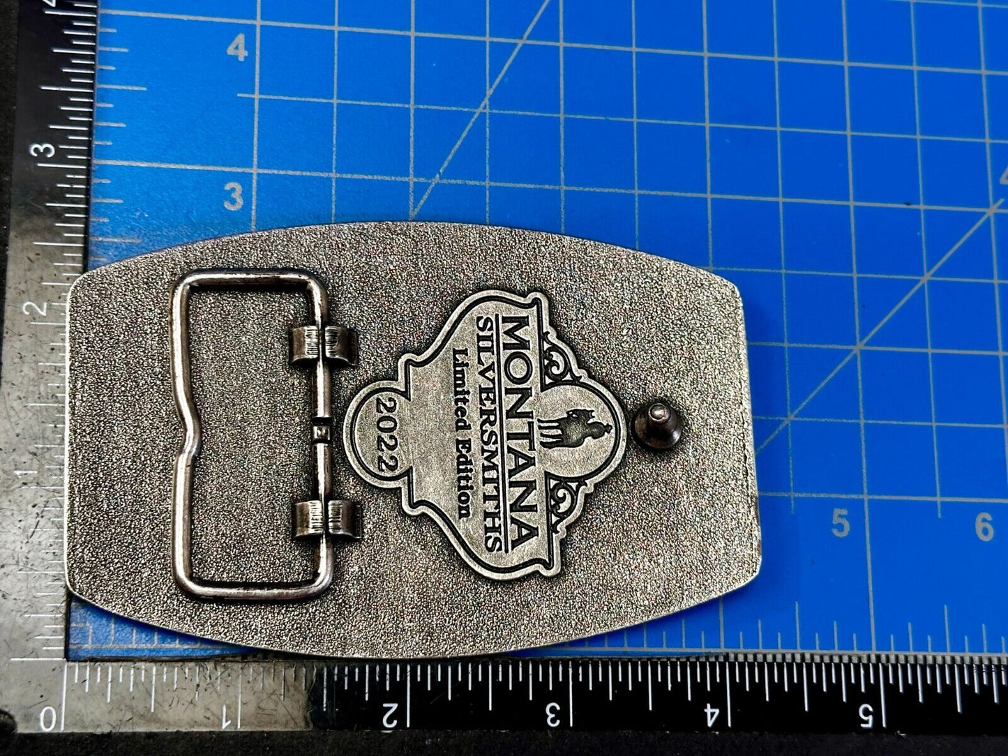 2022 Pendleton Whiskey Leter Buck Rodeo Cowboys Montana Silversmiths Belt Buckle