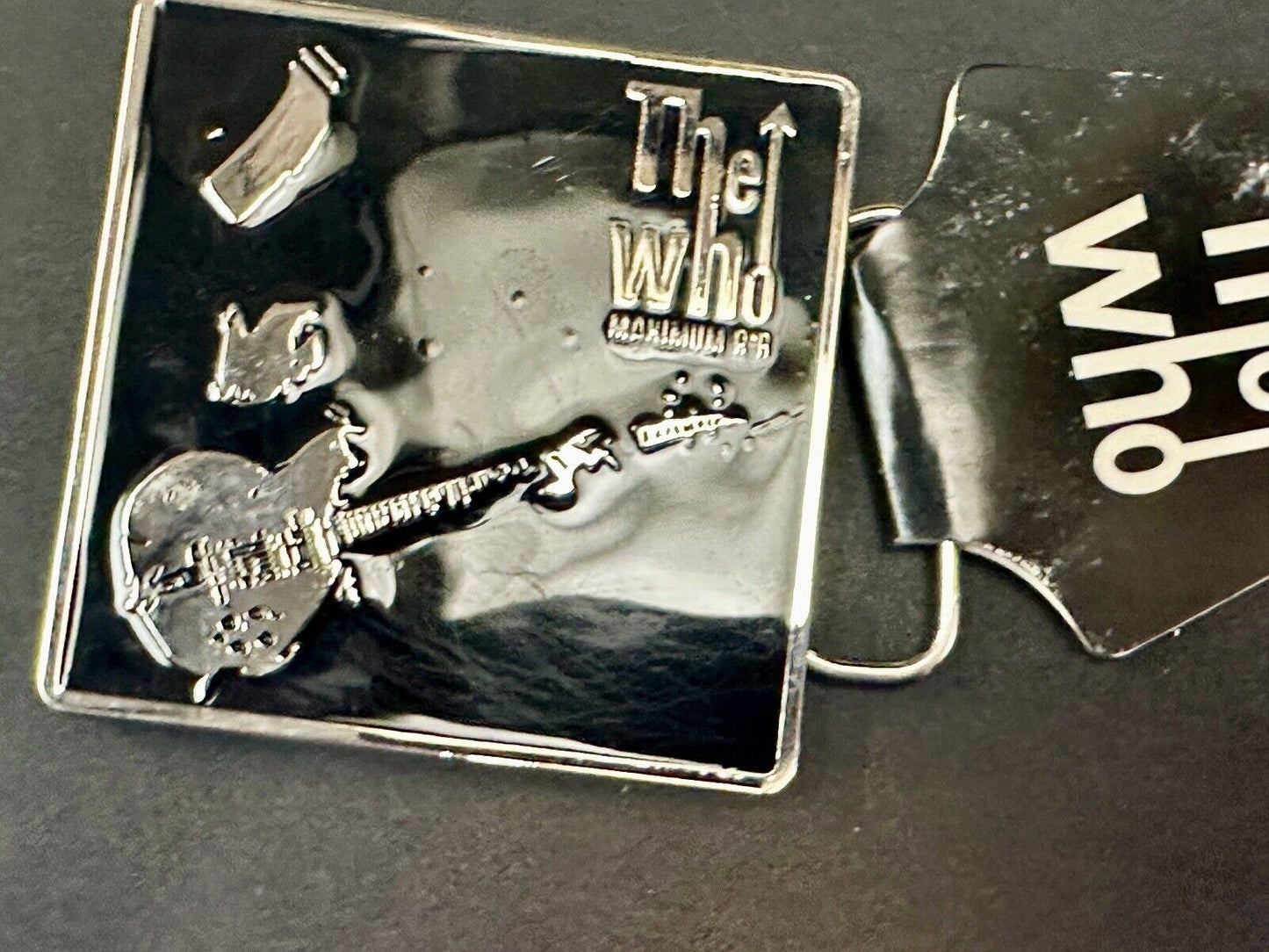 The Who - Maximum RnR Music Band Guitar Player 2005 Bravado Merch Belt Buckle