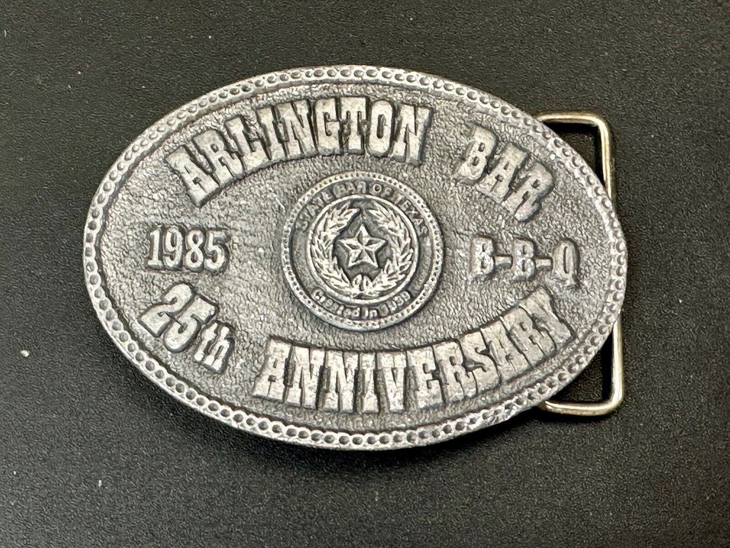 Texas Lawyer State Bar Assn. - Arlington Bar 25th Anniversary BBQ belt buckle