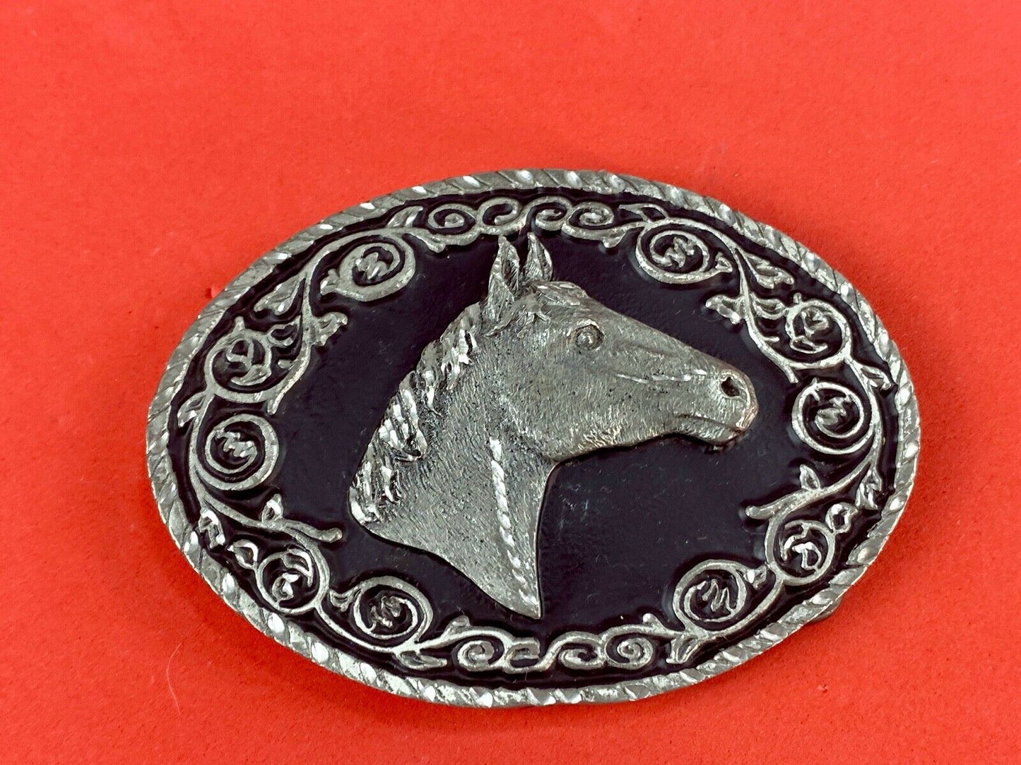1997 horse bust head western belt buckle CSSC DC 9002