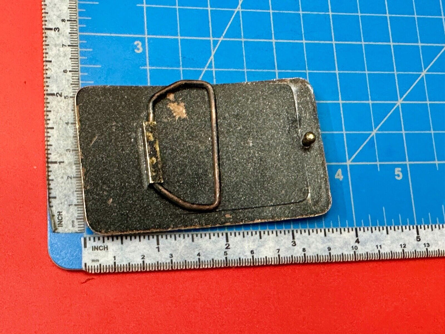 Tree electric service INC Vintage advertising promo brass tone Belt Buckle