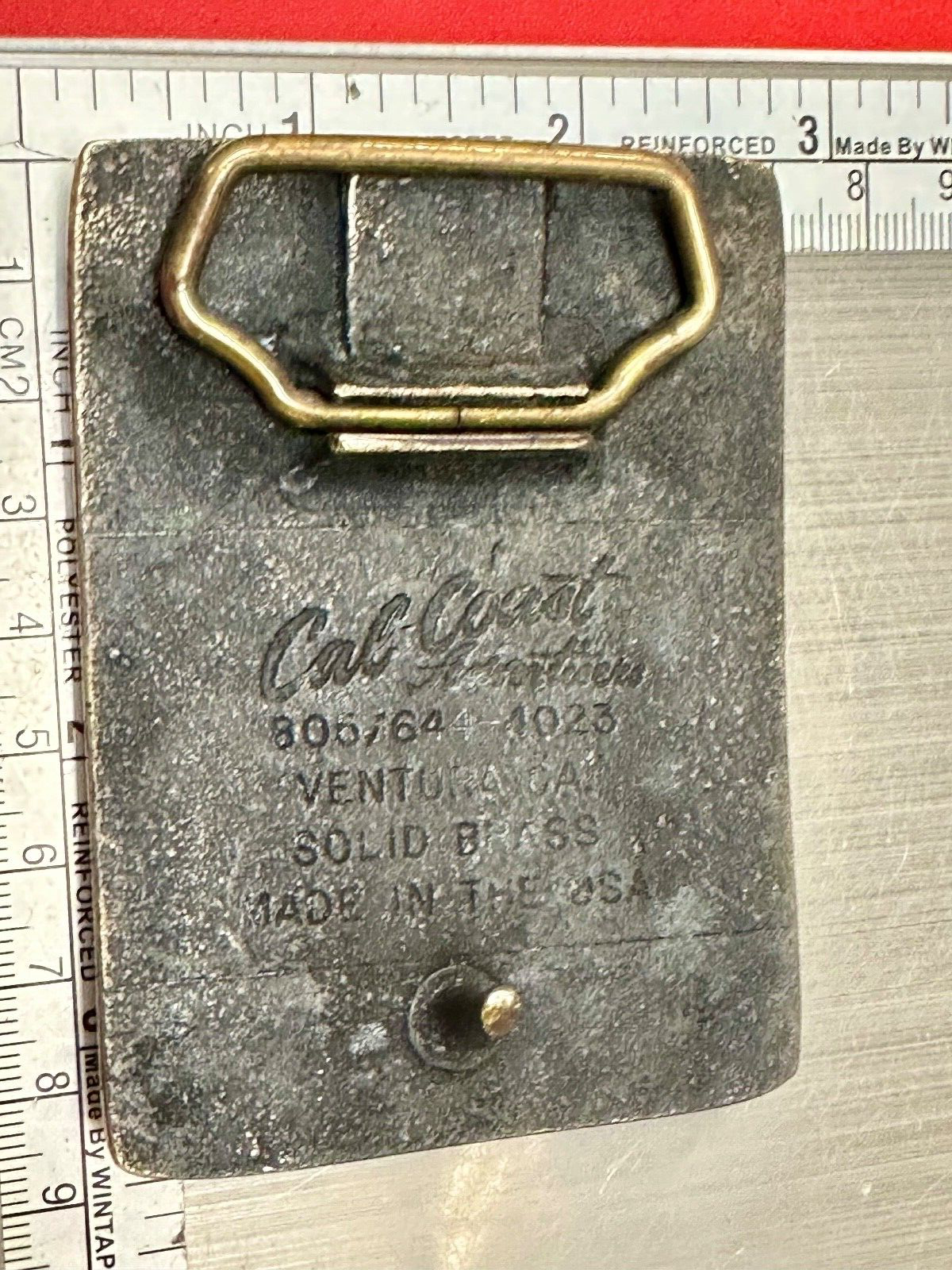 Awesome Oil Field Warnock & Sons Mine Service Ventura CA - Cal-Coast belt buckle